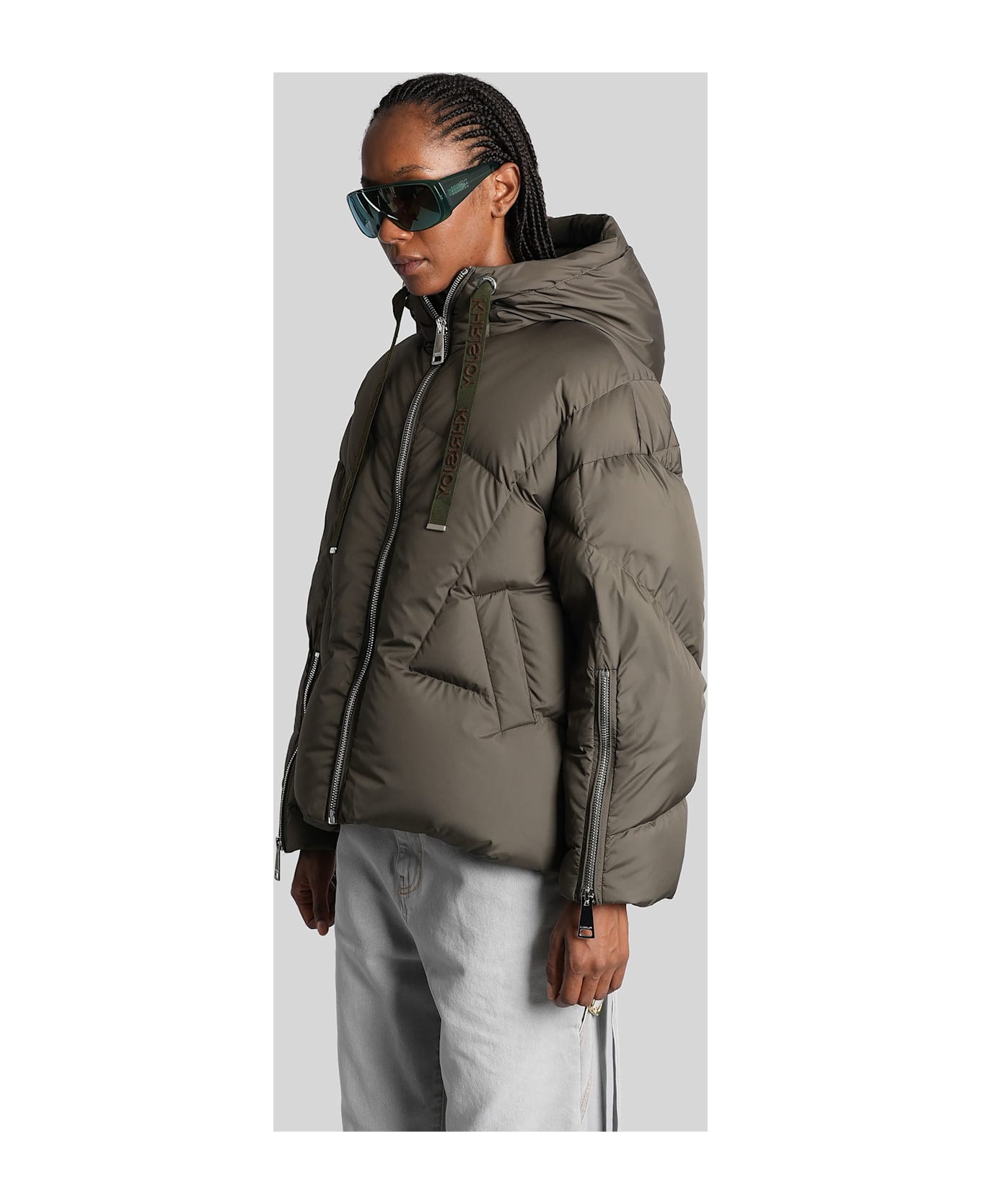 Khrisjoy Puffer In Green Polyamide - OLIVE GREEN