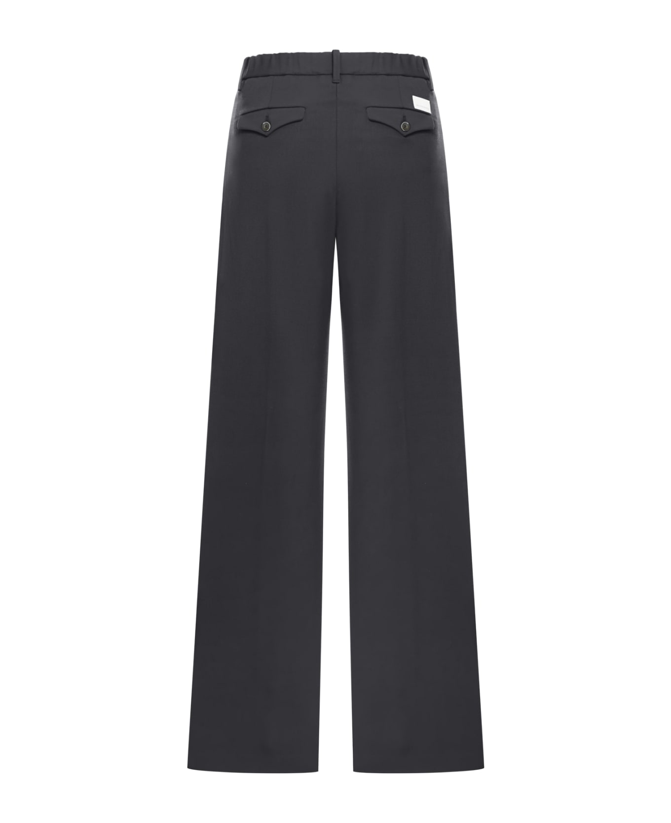 Nine in the Morning Trousers With Pleats - Black