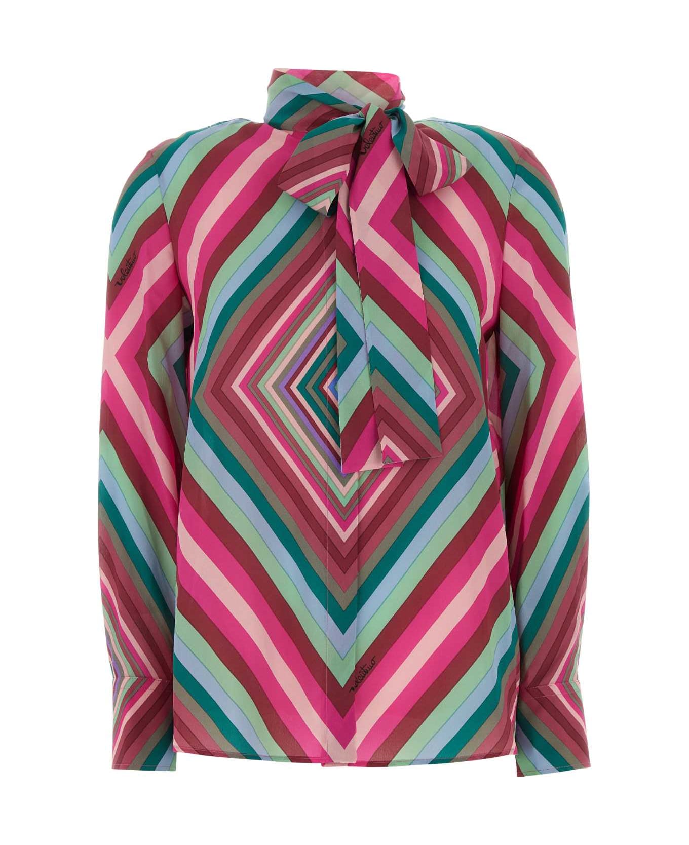 Valentino Garavani Printed Crepe Shirt - MULTICOLOR