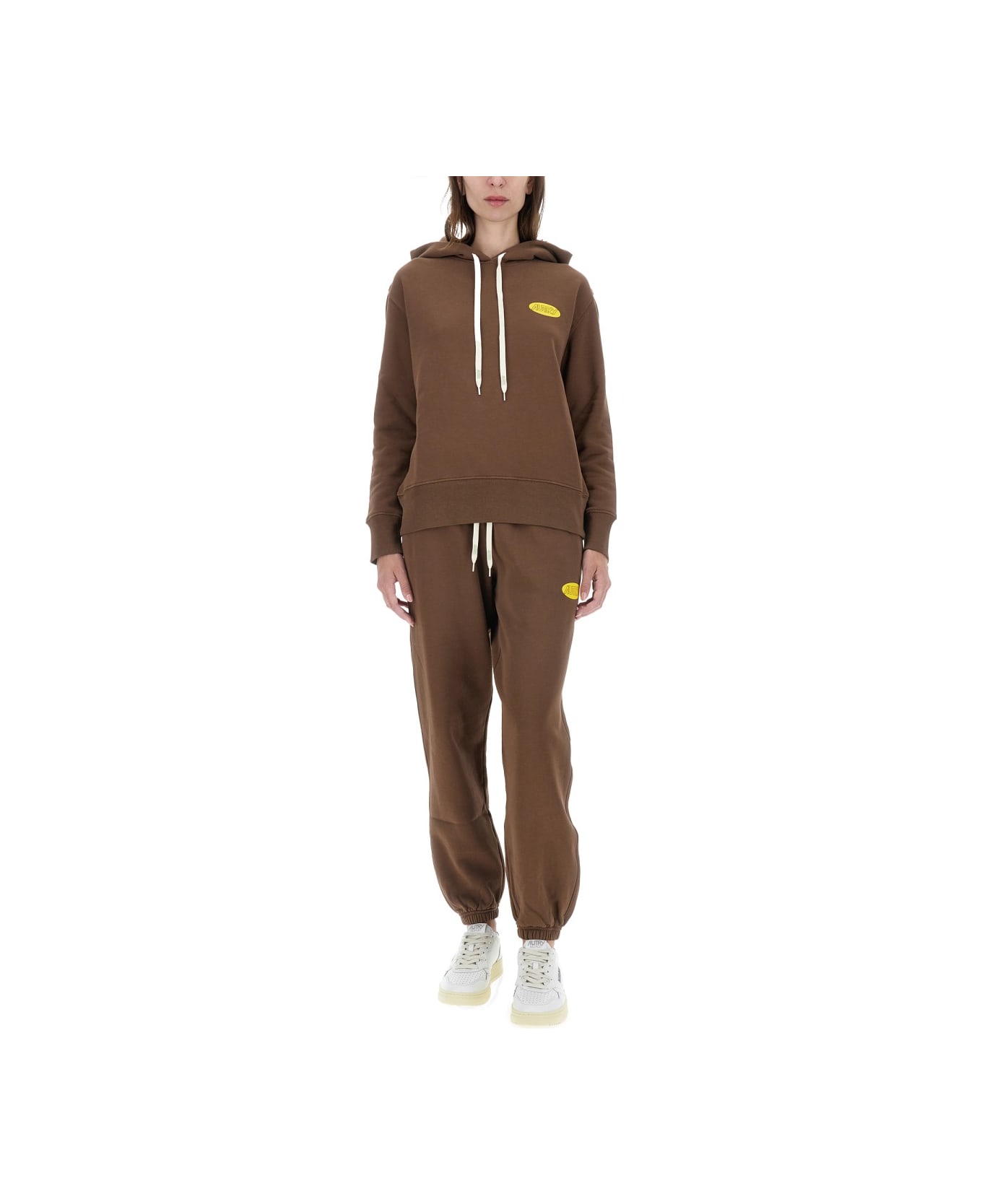 Autry Sweatshirt With Logo - BROWN