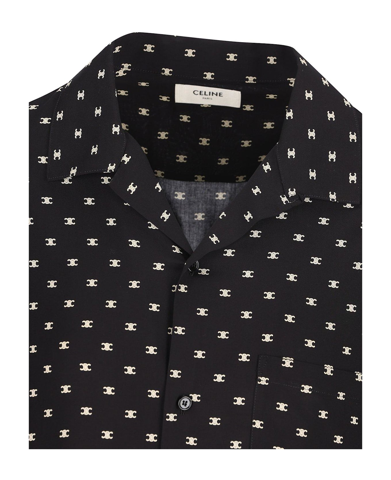 Celine All-over Logo Patterned Short-sleeved Shirt