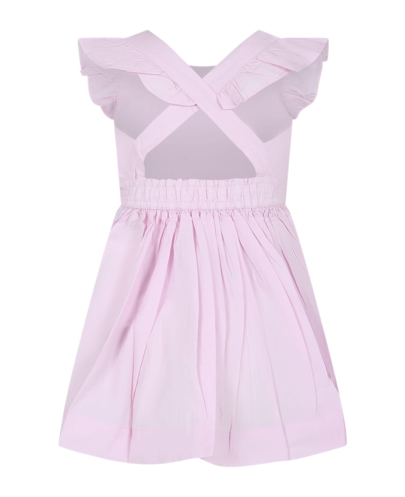 Molo Pink Dress For Girl - Pink