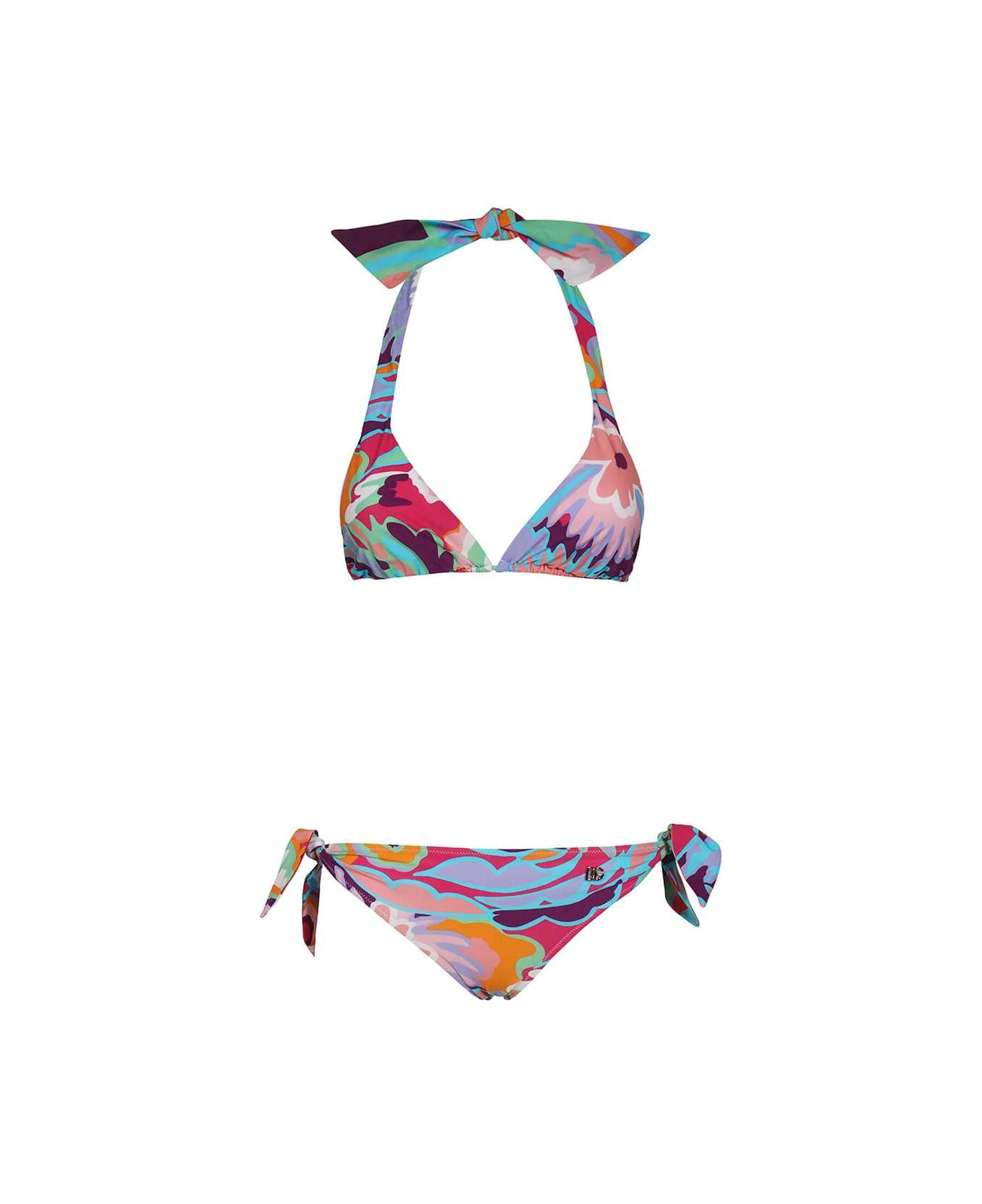 Dolce & Gabbana Triangle Bra Bikini - Multicolor