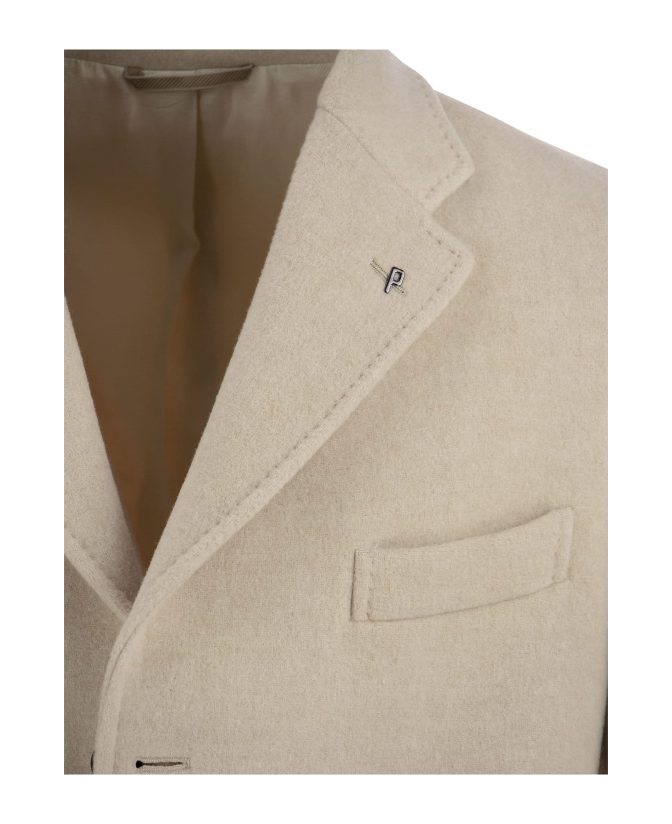 Peserico Single-breasted Wool Coat