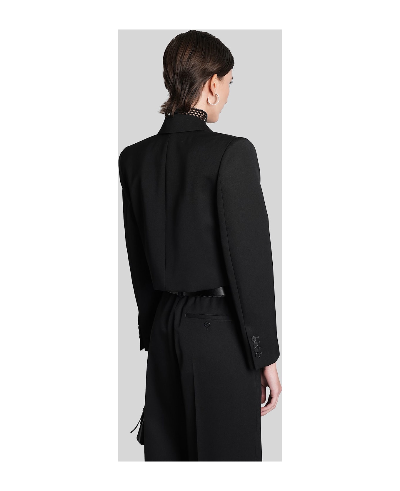 Givenchy Blazer In Black Wool - black