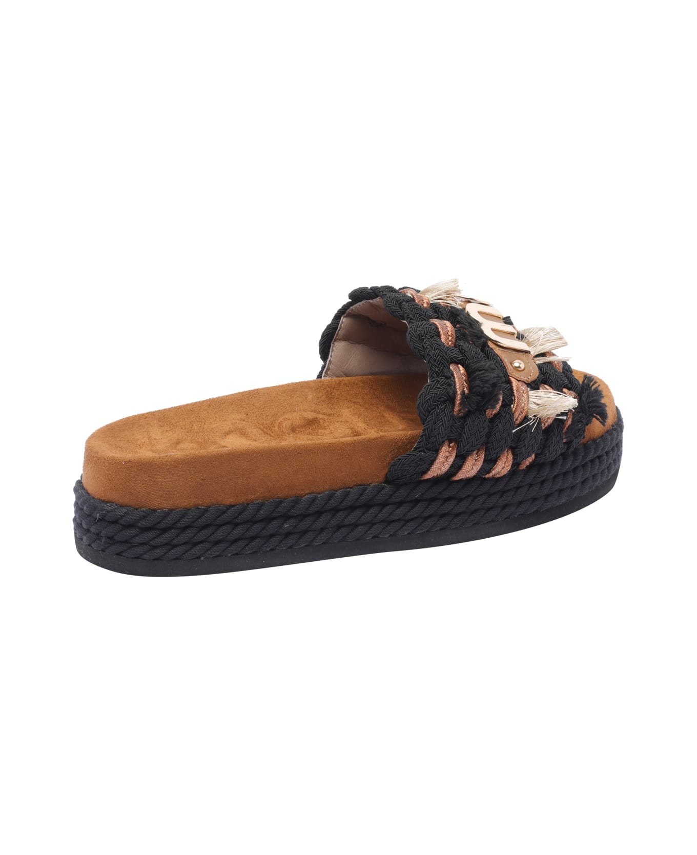 Mou Monoband Sandals - Black