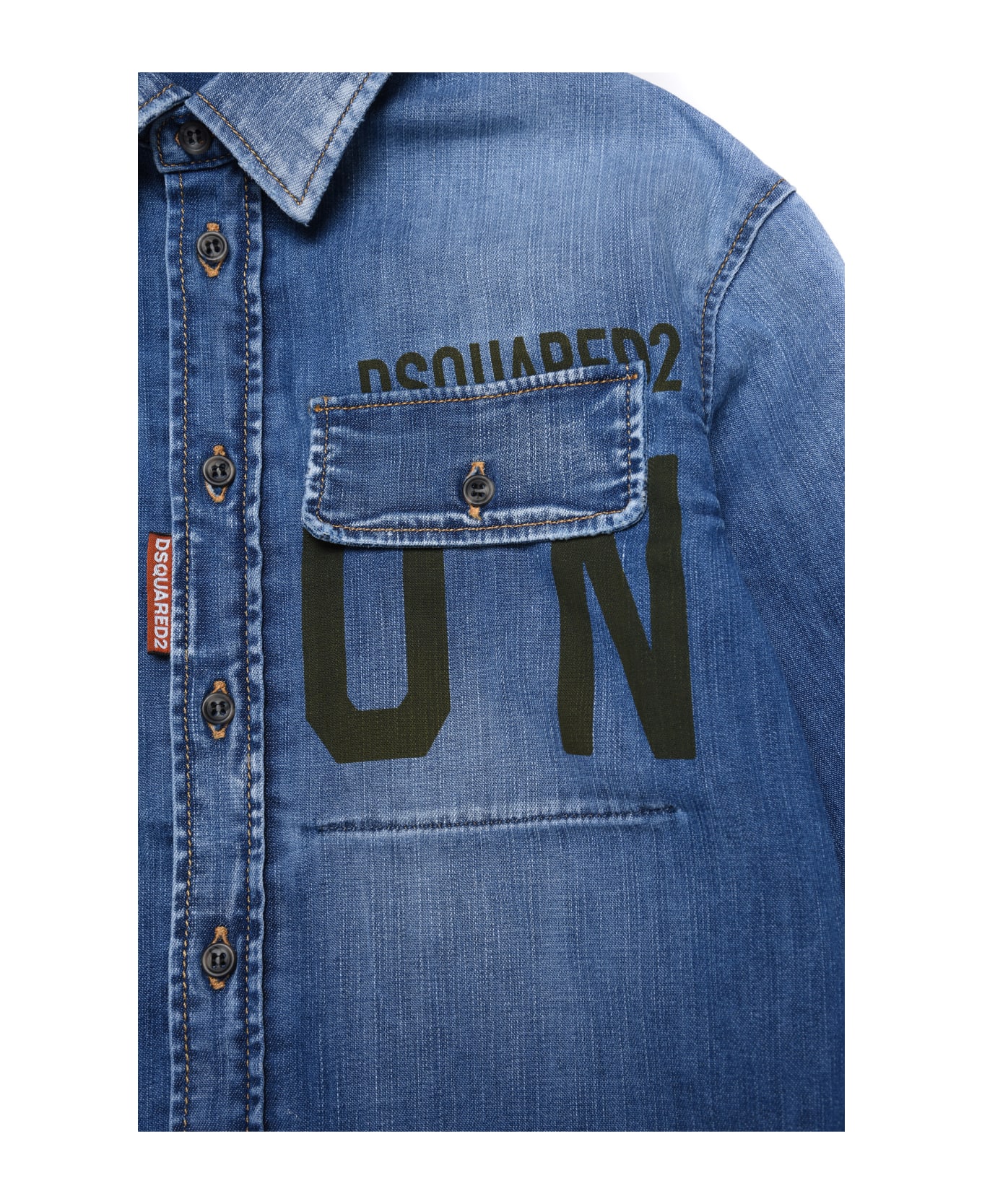 Dsquared2 D2c180u Relax-icon Shirt Dsquared - Blue denim
