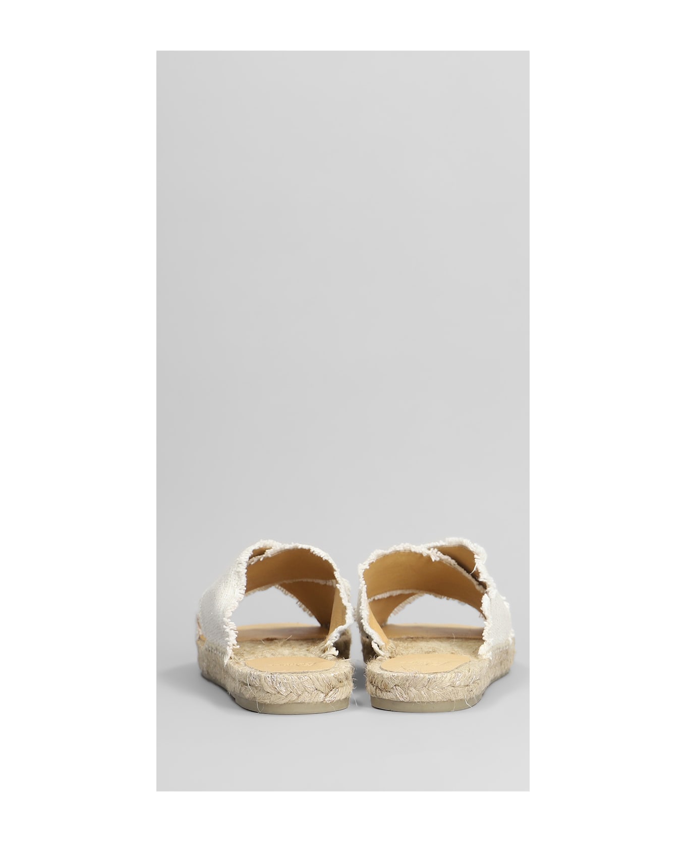 Castañer Palmera-032 Flats In White Canvas - white