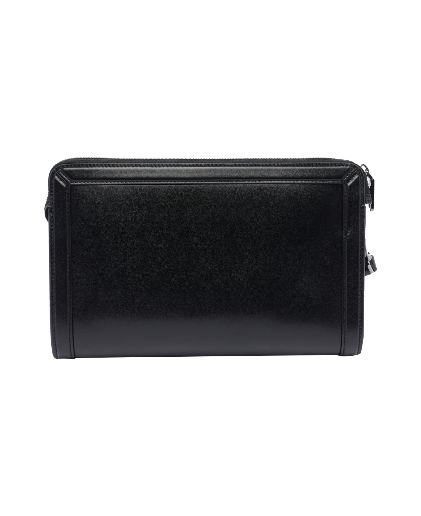 Dolce & Gabbana Black Leather Clutch - NERO