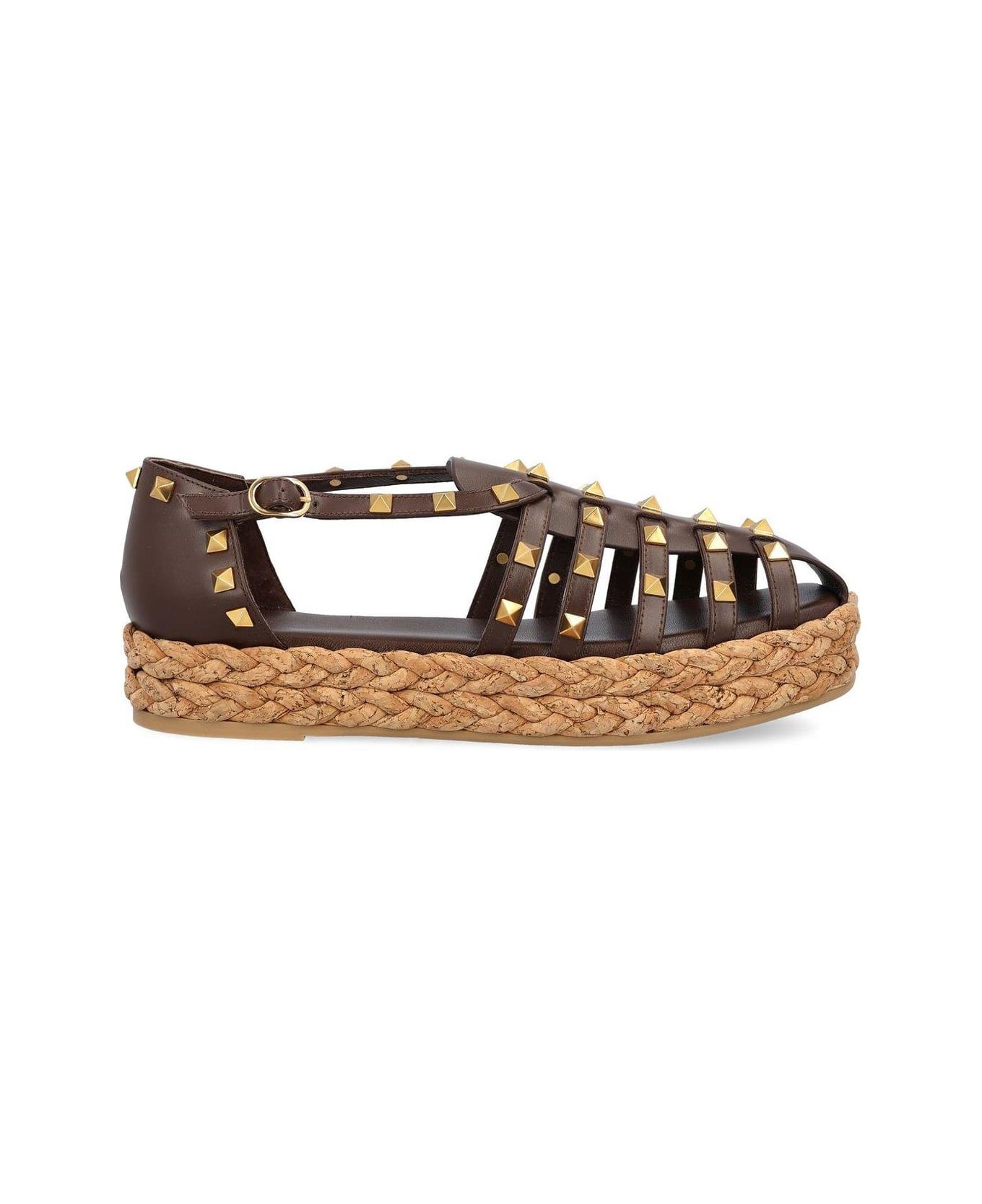 Garavani Rockstud Buckle Detailed Flat Shoes - Thumbnail 2