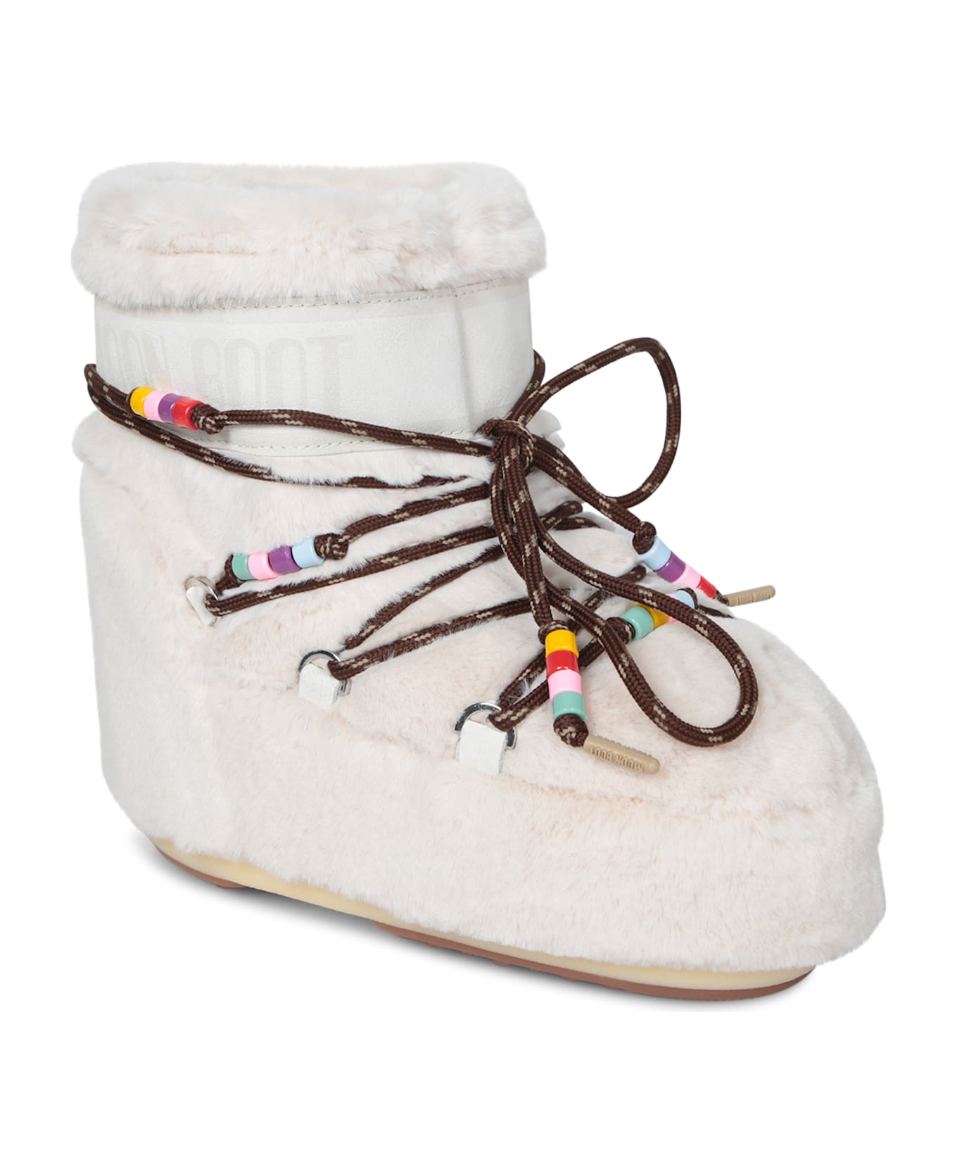 Moon Boot Icon Low Faux Fur Boots - White