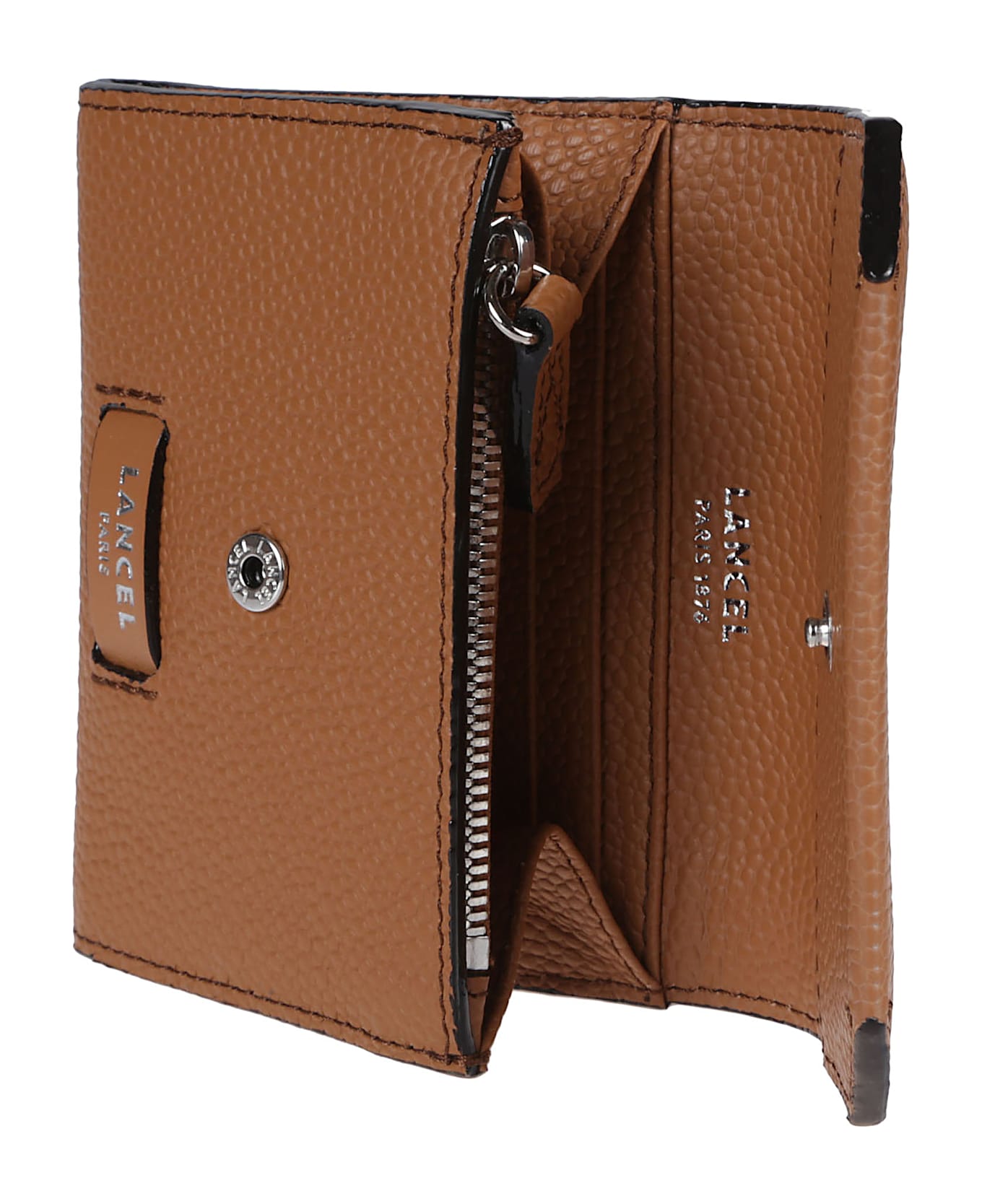Lancel Ninon Mini Flap Wallet - Camel