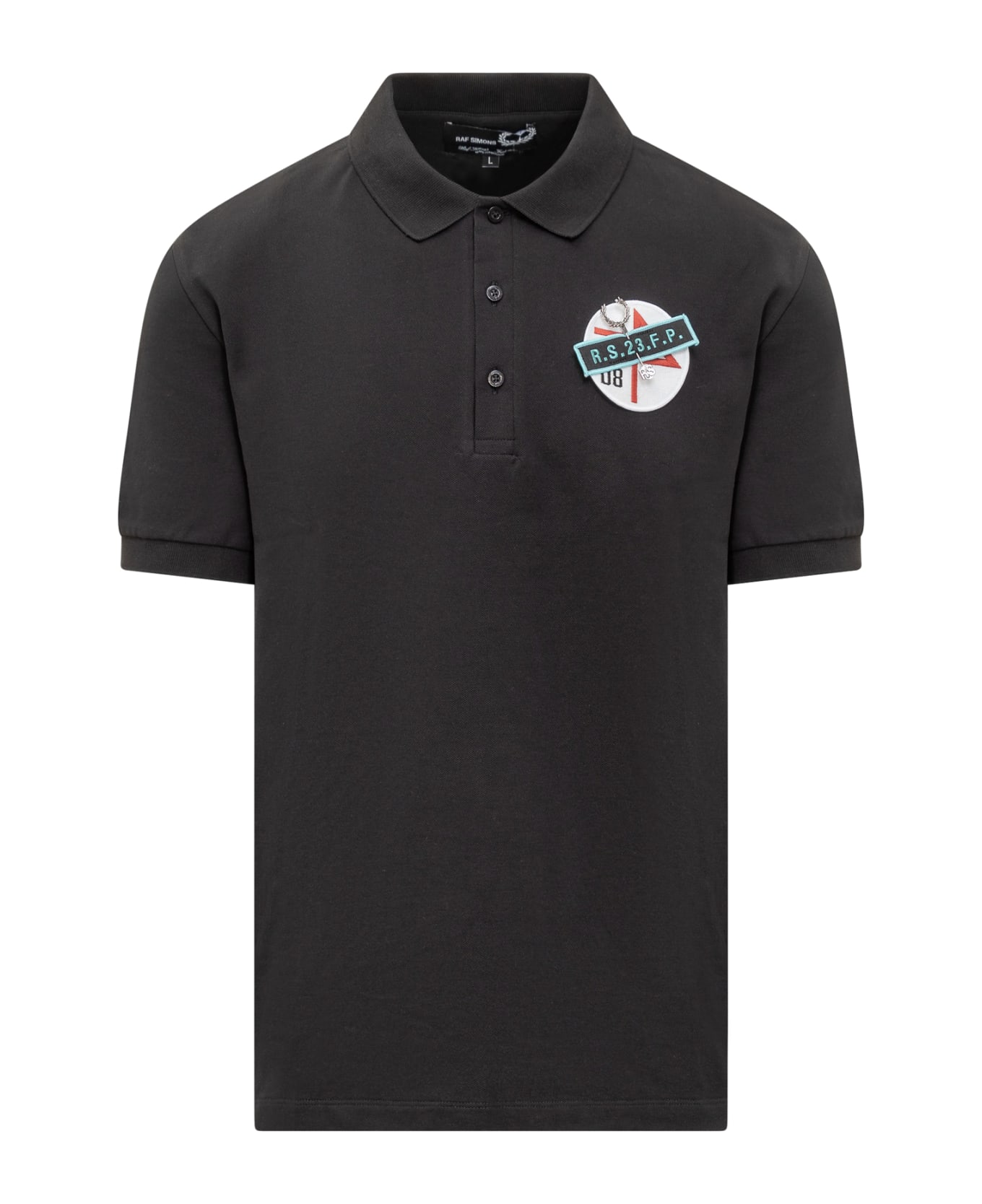 Fred Perry by Raf Simons Fred Perry X Raf Simons Polo With Patch - BLACK ポロシャツ