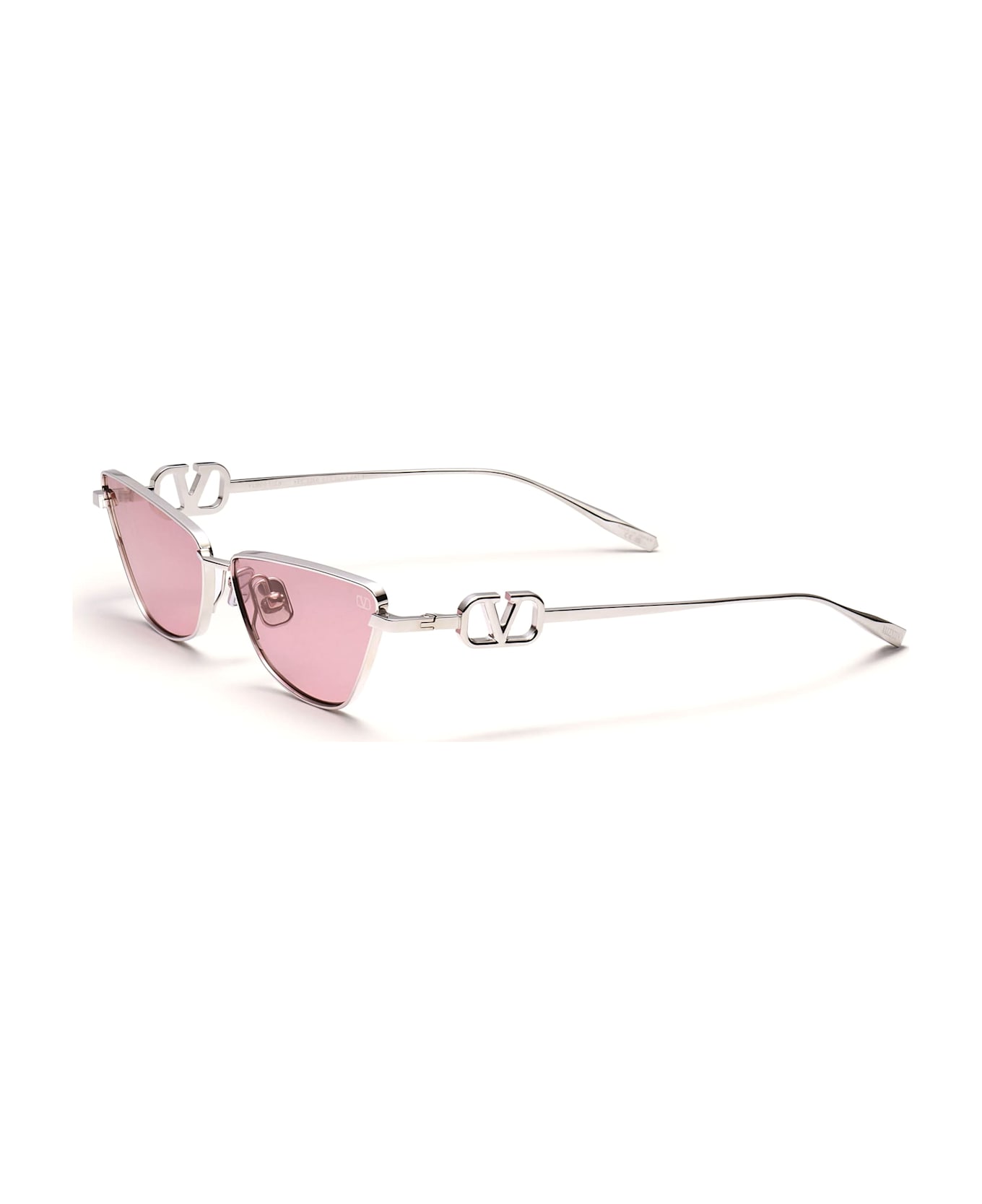 Valentino Eyewear Vlogo Sign - Silver Sunglasses - Silver
