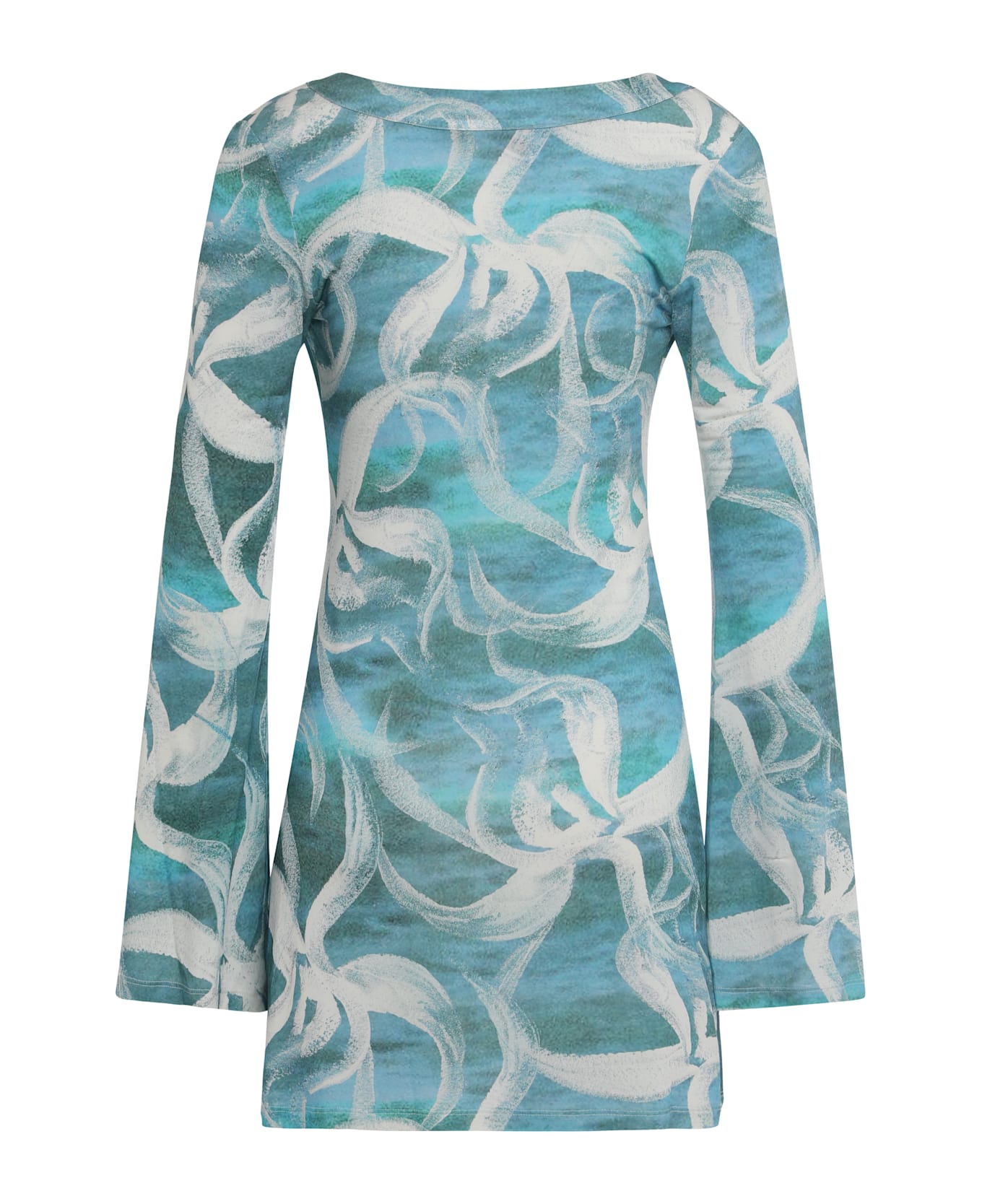Louisa Ballou Viscose Dress - Light Blue