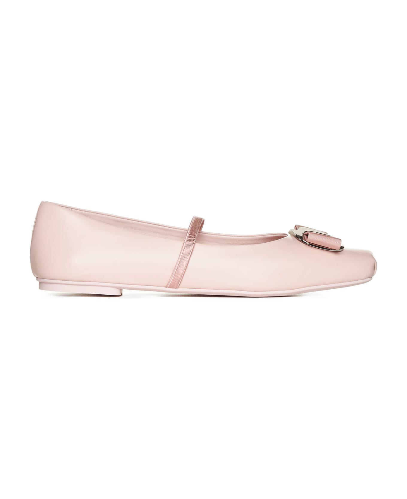 Ferragamo Flat Shoes - Nylud pink || nylud pink || ny フラットシューズ