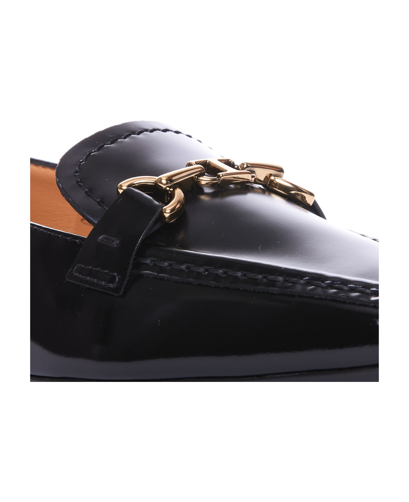 Tod's Leather Loafers With Horsebit - Black