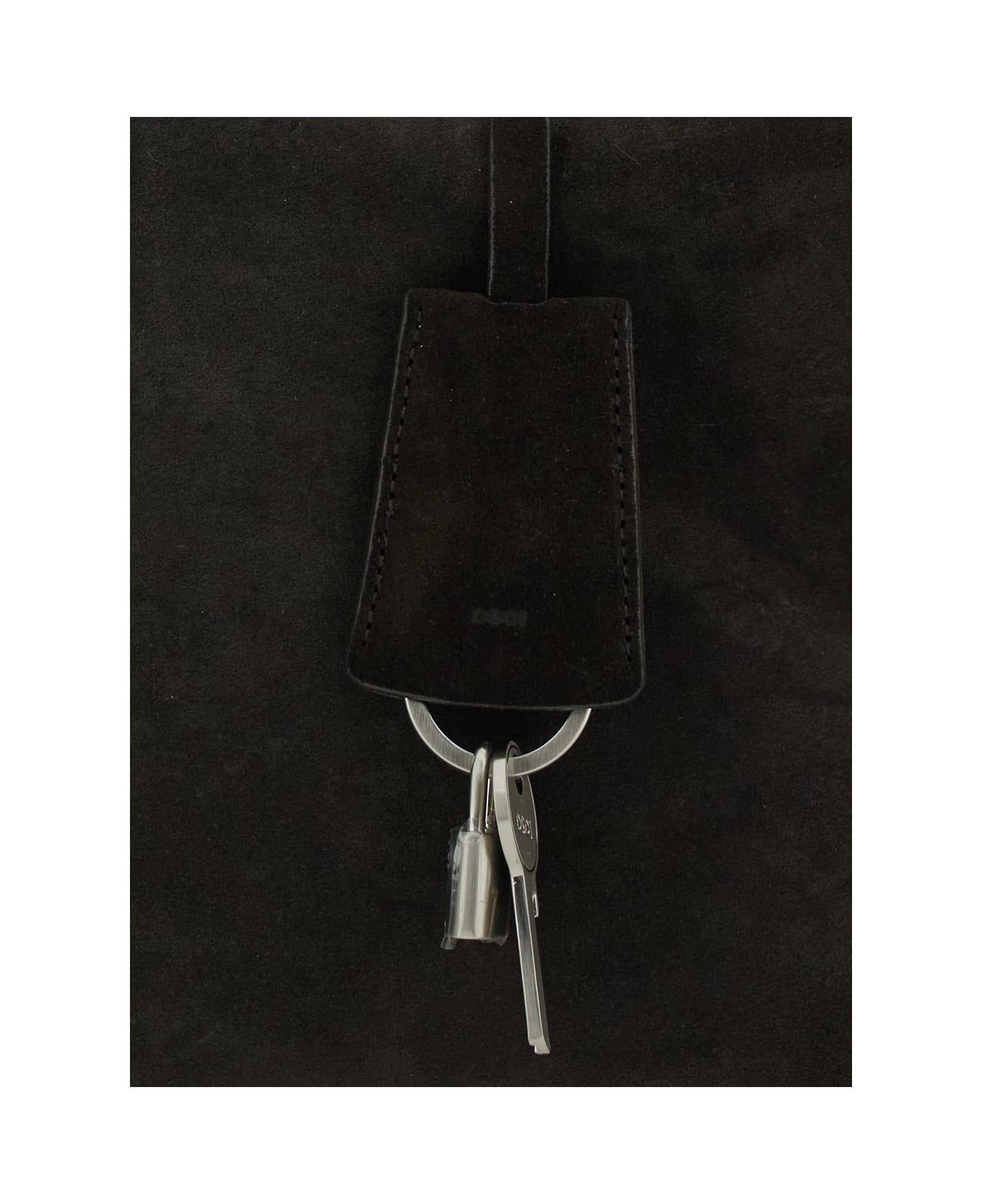 OSOI 
shell Brot Large
 Brown Shopper With Two Handles And Key Pendant In Suede Woman - Brown