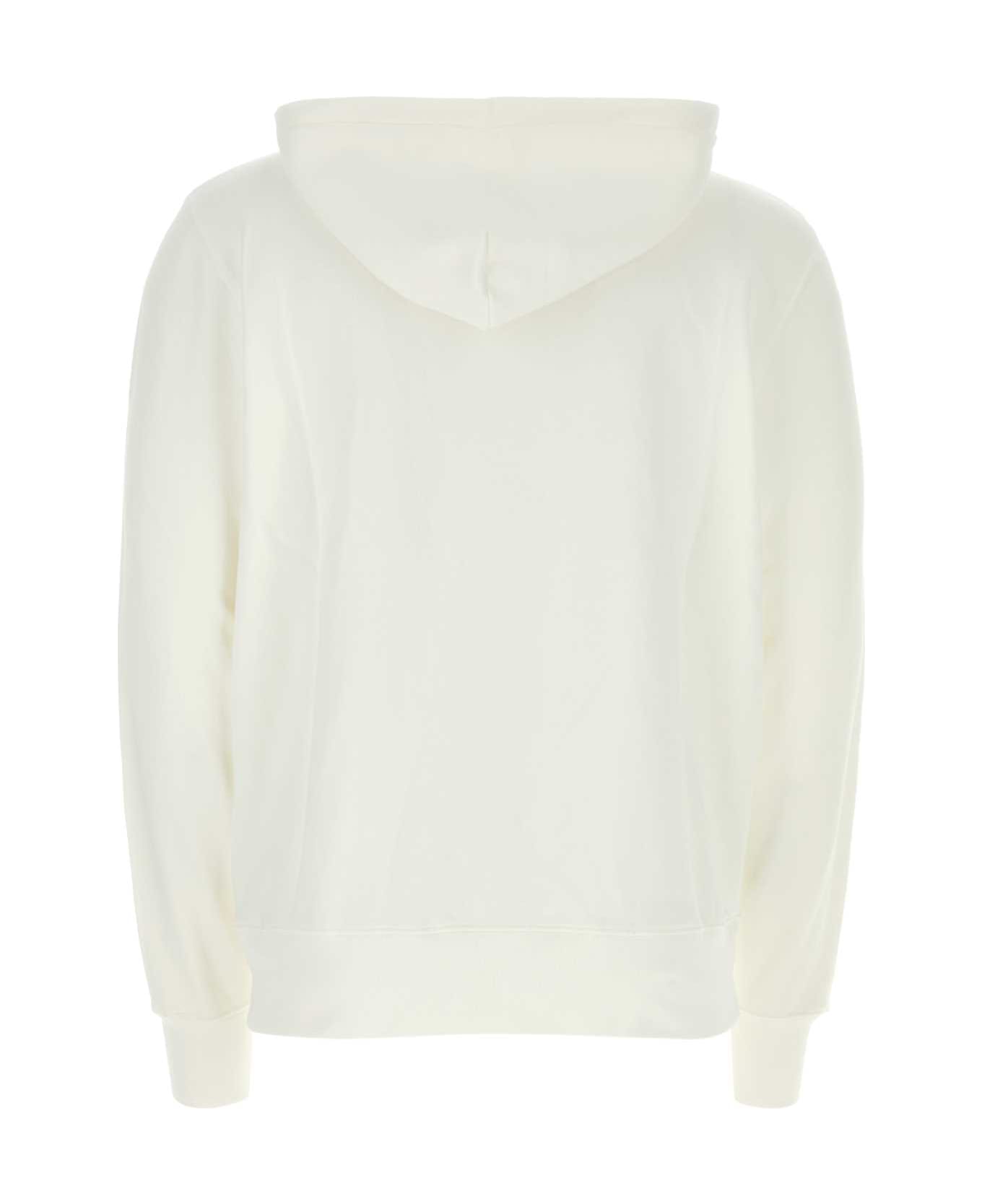 Autry White Cotton Sweatshirt - 508W