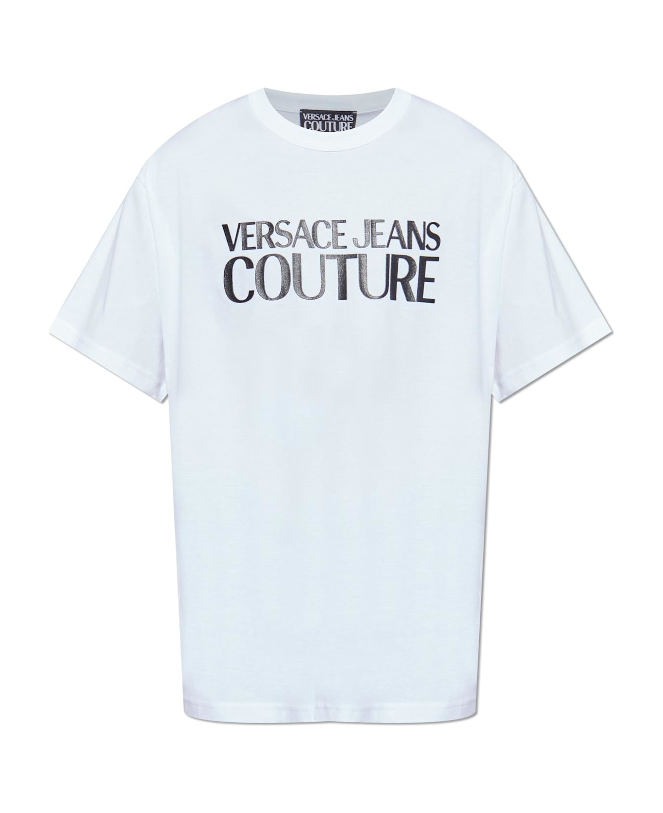 Versace Jeans Couture T-shirt With Printed Logo - white