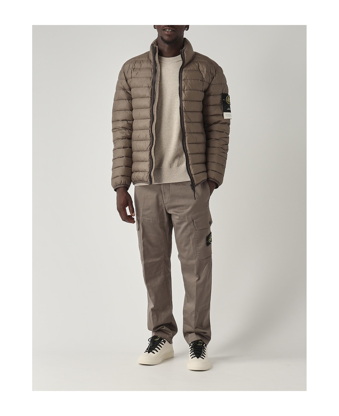 Stone Island Giubbotto Vera Piuma Jacket - WALNUT