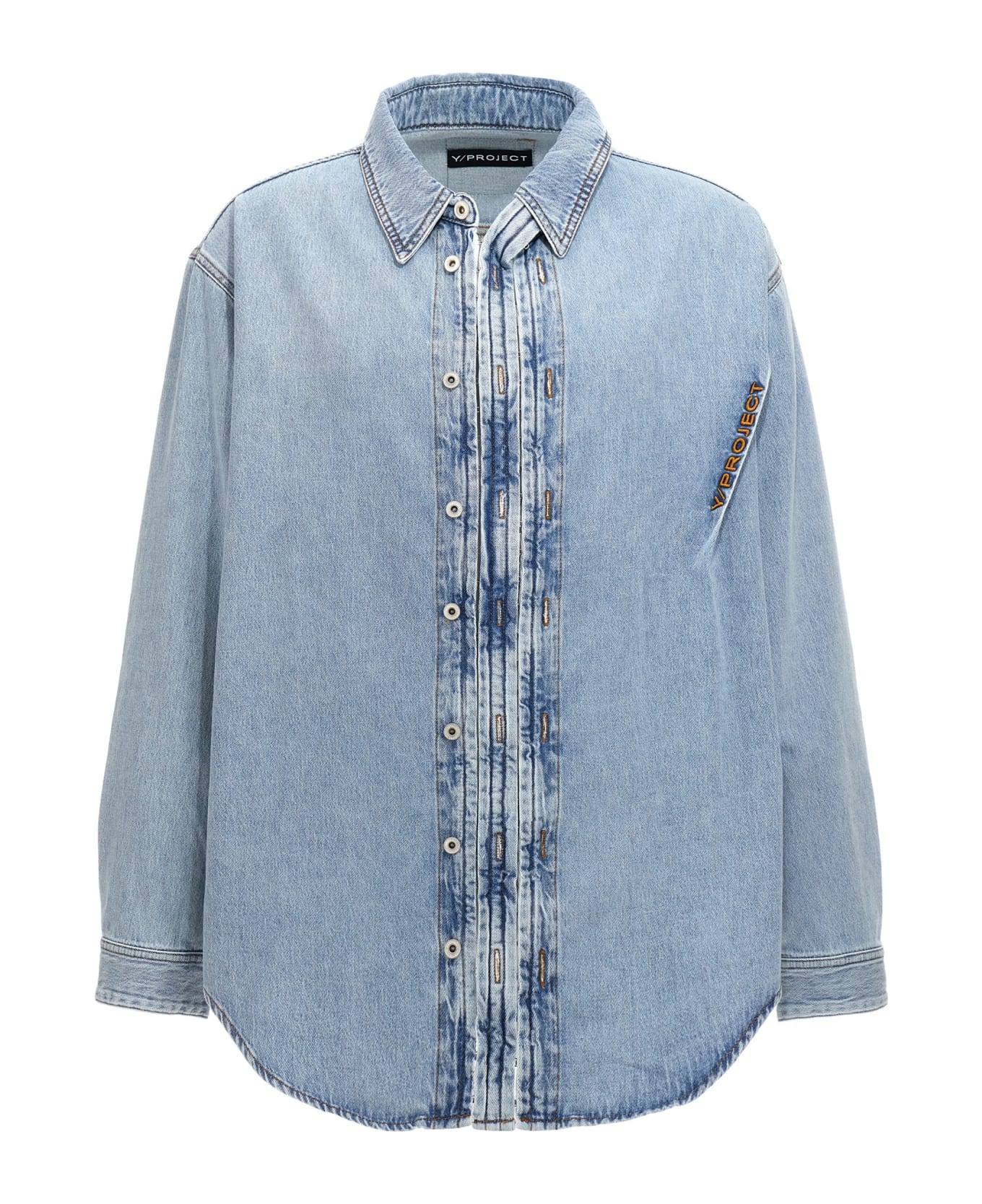 Y/Project 'hook And Eye' Shirt - Light Blue シャツ