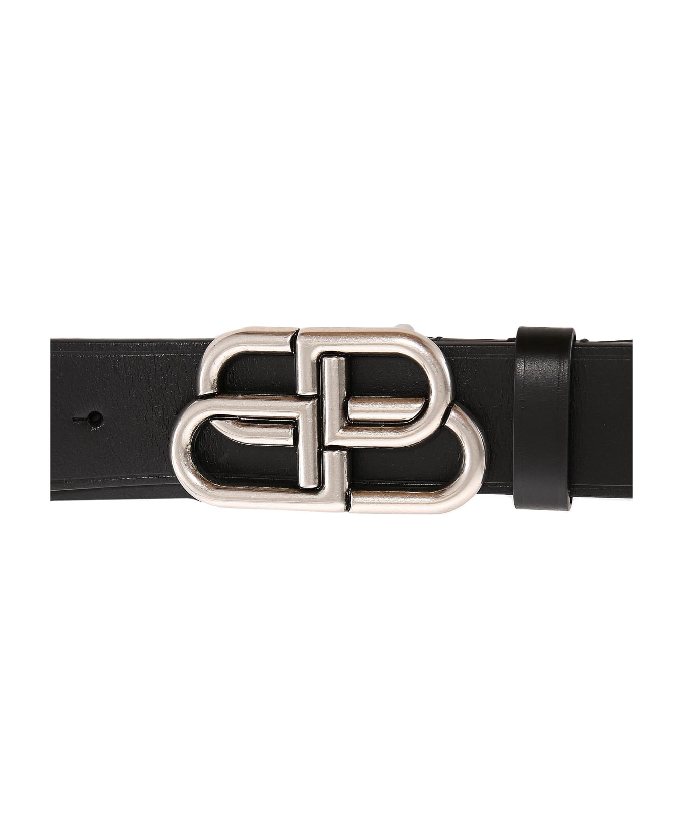 Balenciaga Bb Buckle Belt - Black