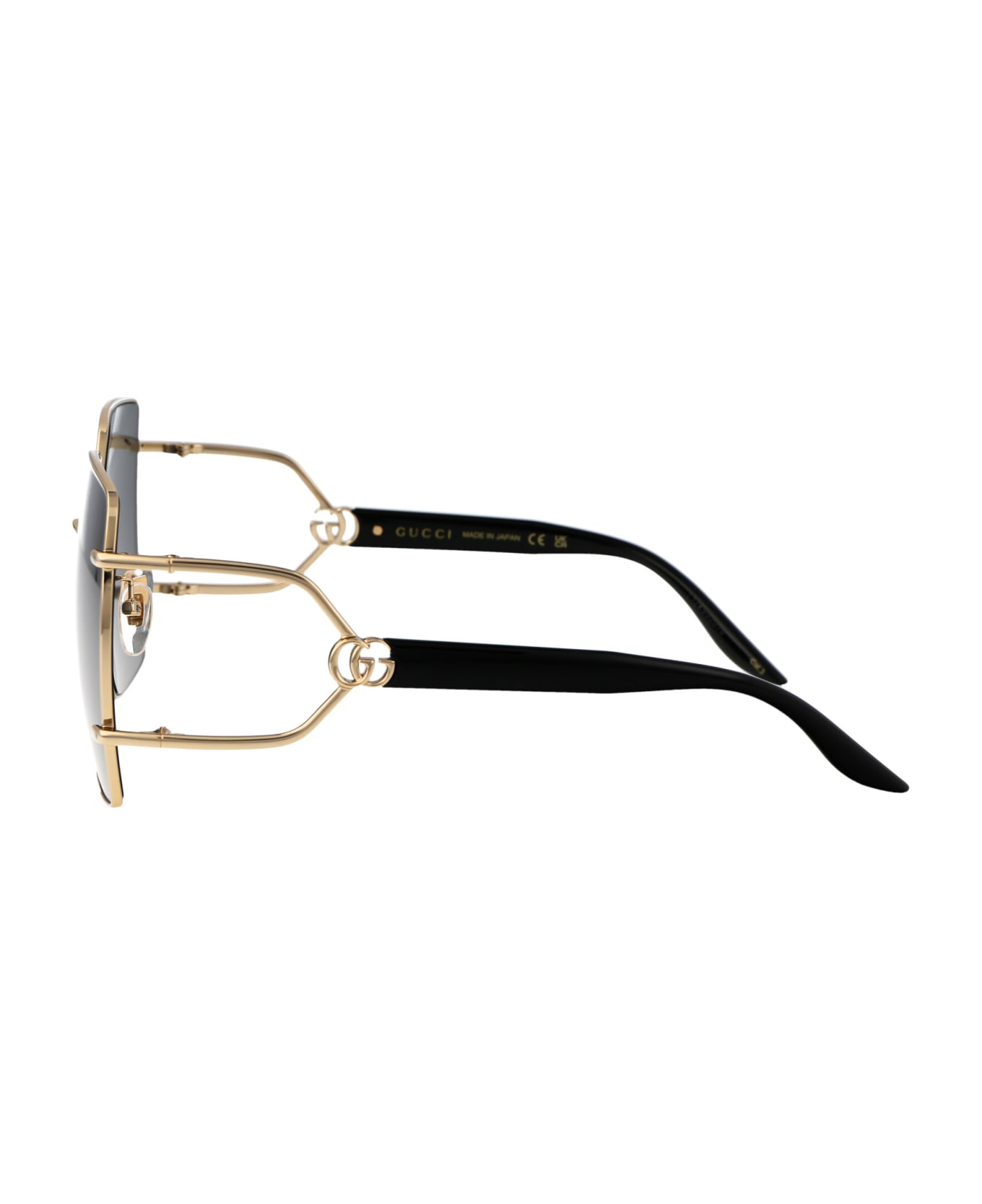 Gucci Eyewear Gg1564sa Sunglasses - 001 GOLD BLACK GREY