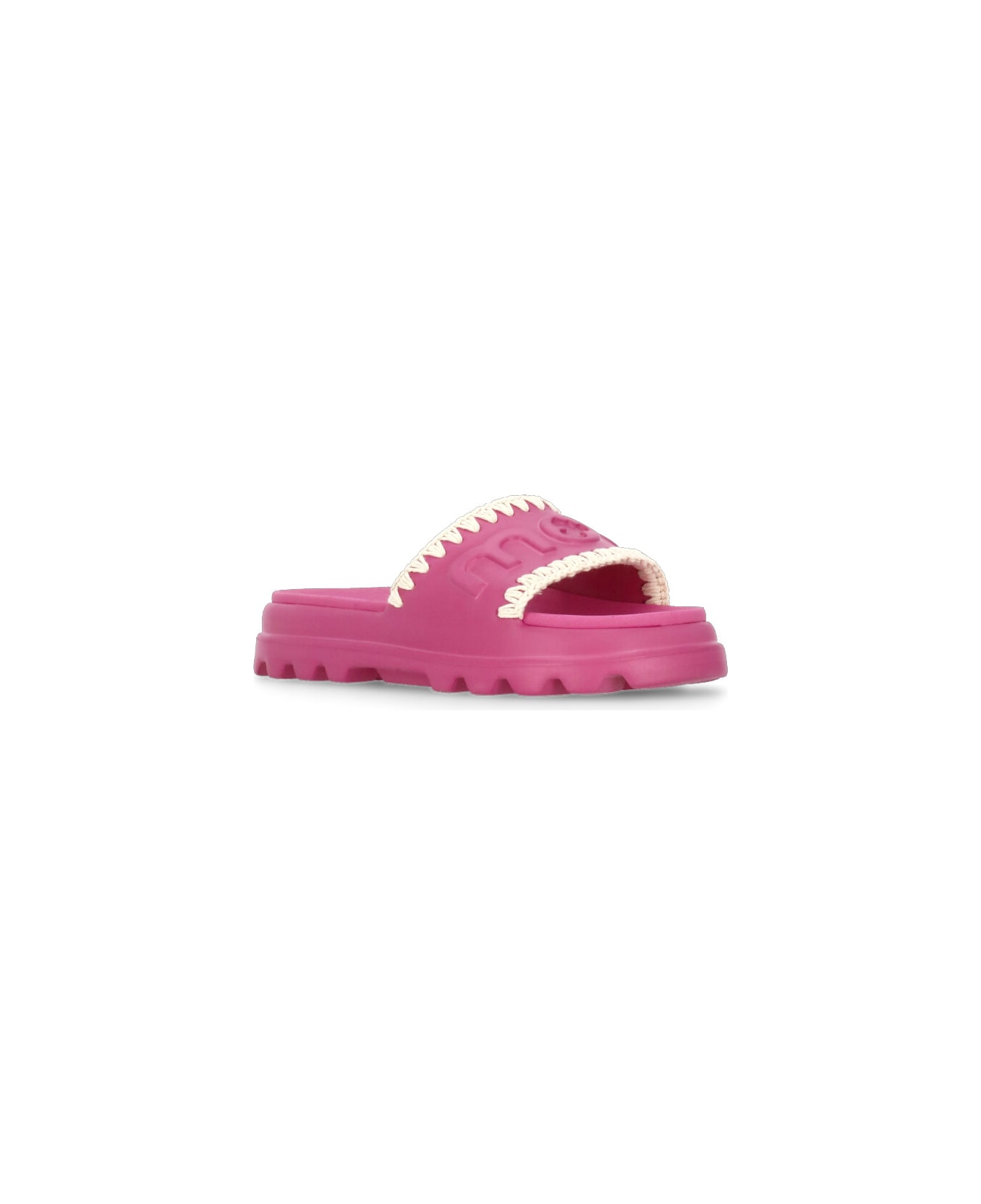 Mou Eva Slippers - Fuchsia