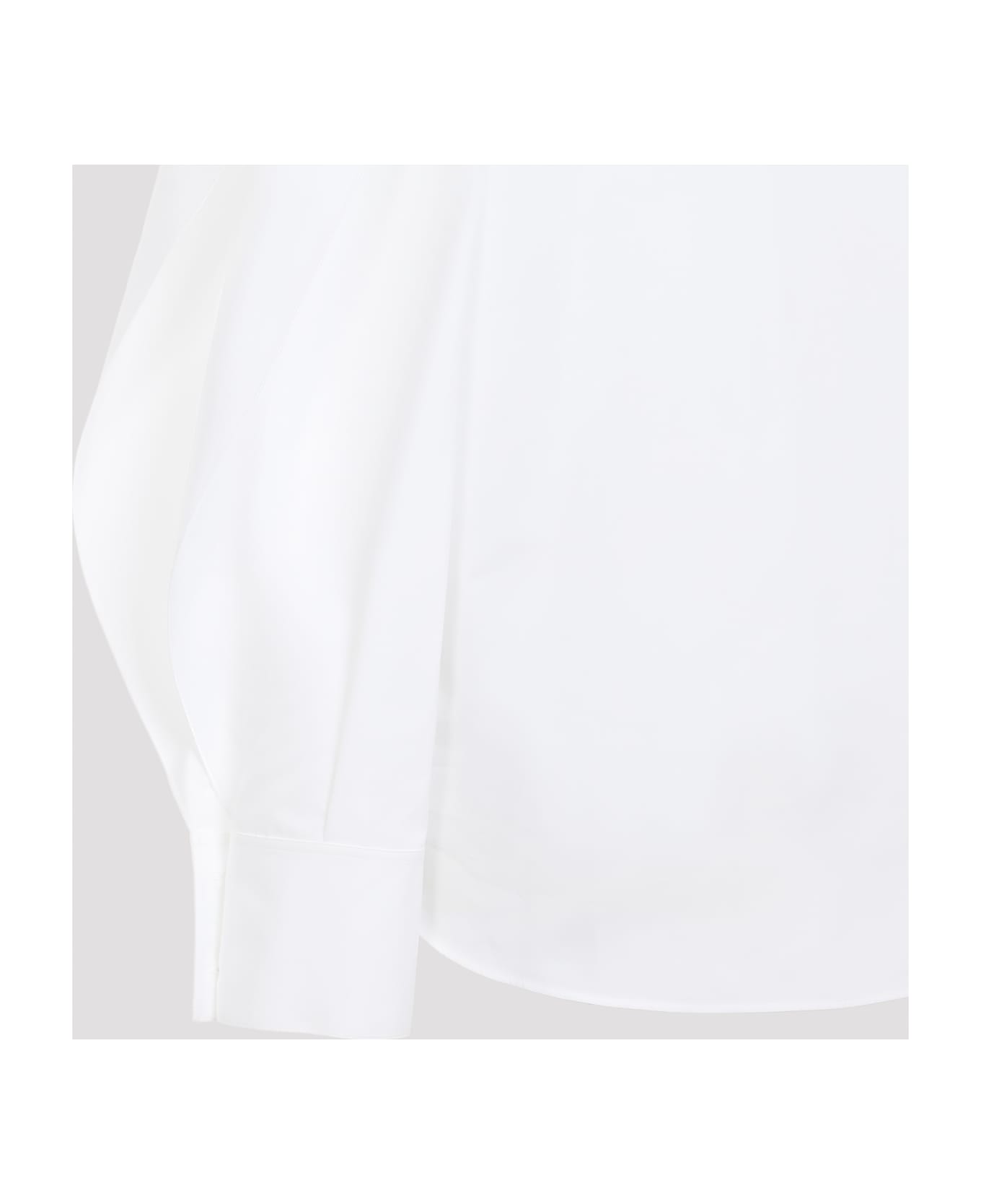 Alaia Alaïa Cotton Round Shirt - Blanc