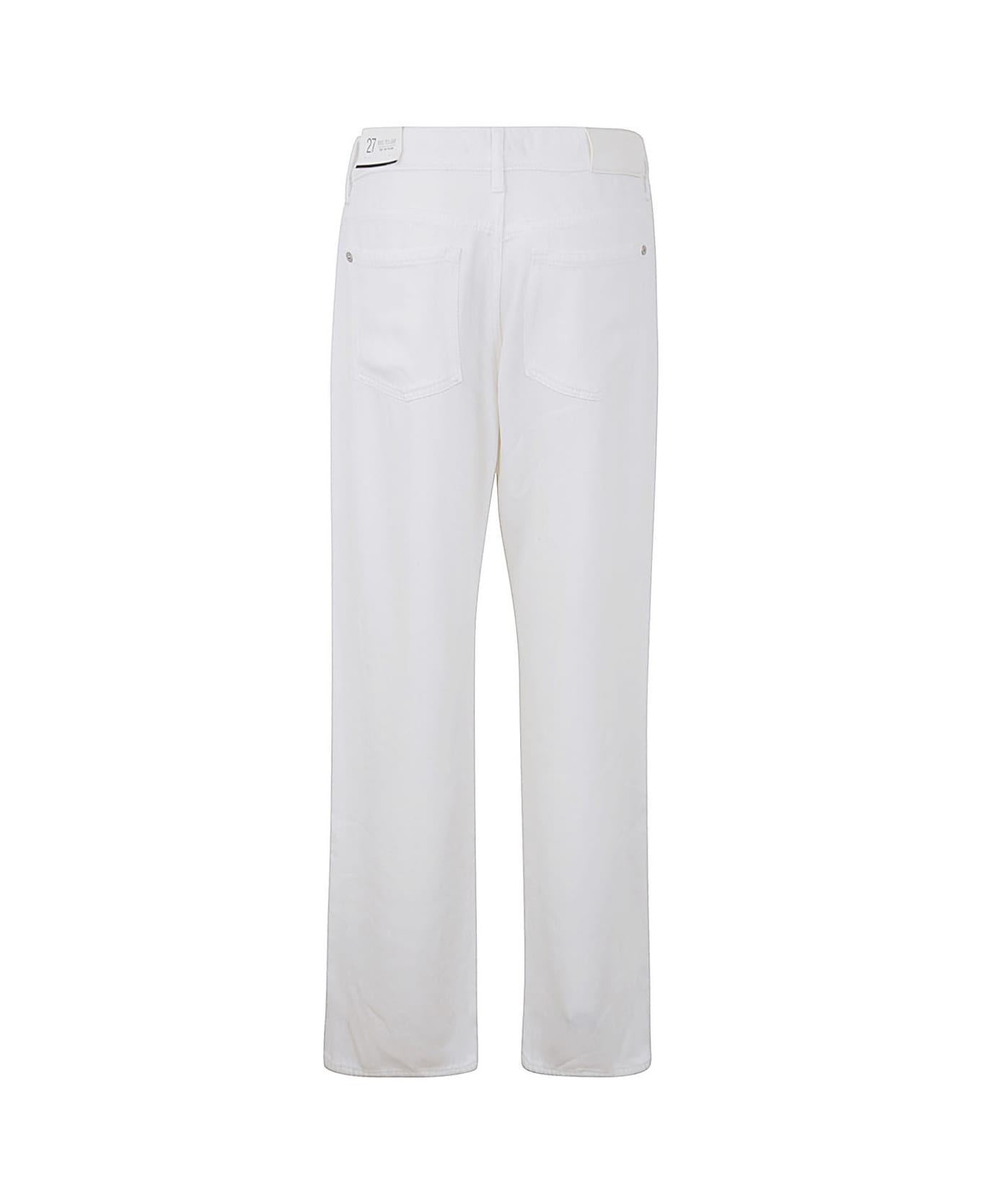 7 For All Mankind Tess Trouser Colored Tencel - White ボトムス