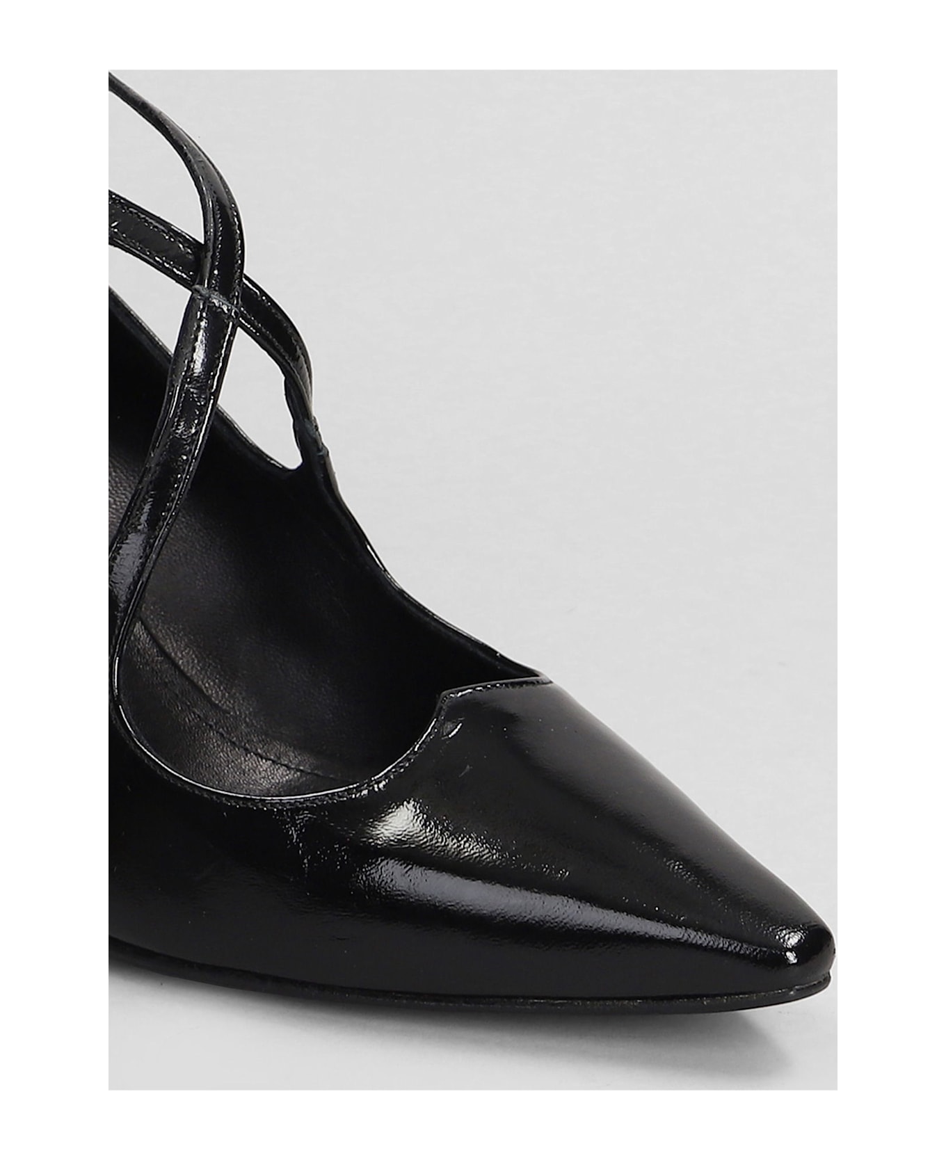 Julie Dee Pumps In Black Leather - black