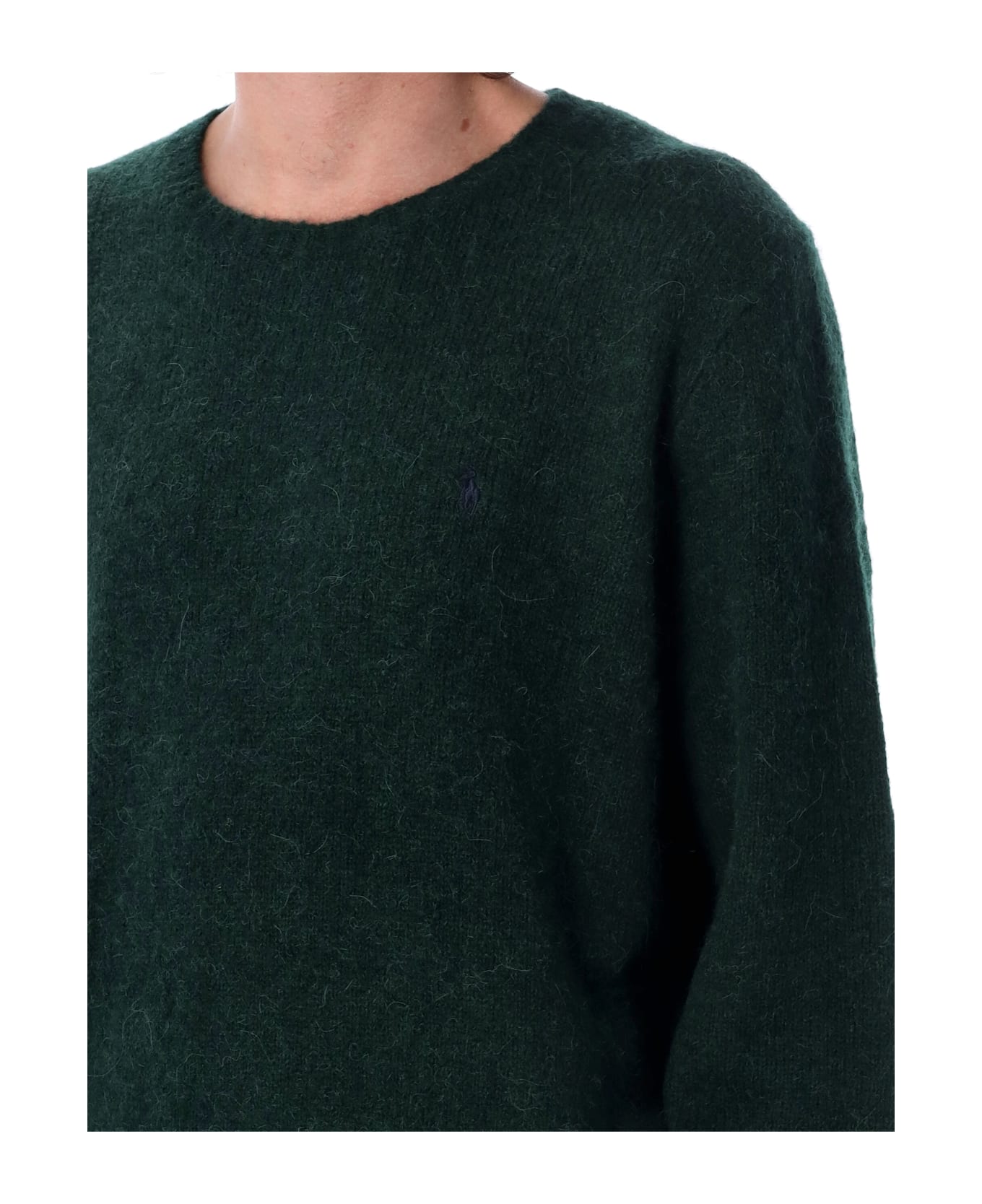 Polo Ralph Lauren Pony Embroidered Crewneck Jumper - MOSS
