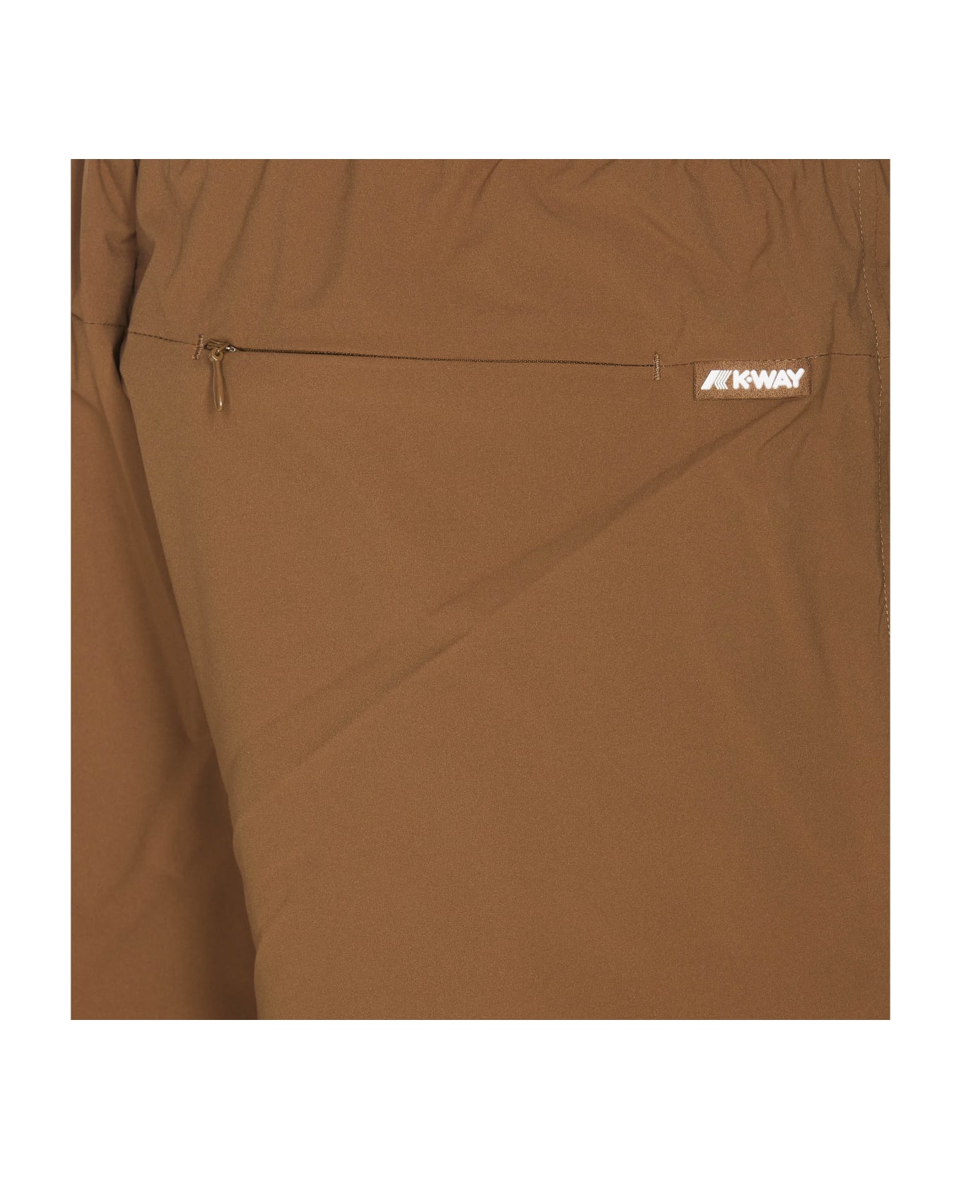 K-Way Remisen Logo Shorts - Brown