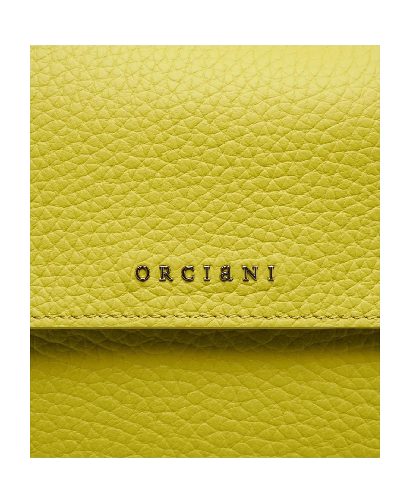 Orciani Sveva Soft Small Leather Handbag - Yellow