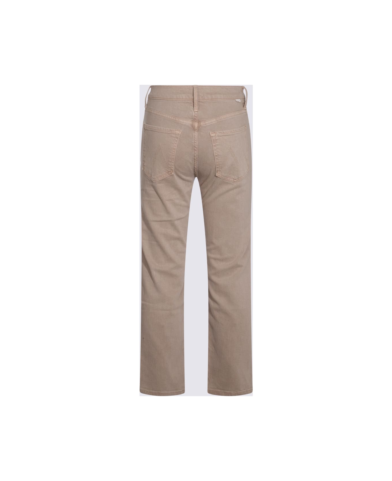 Mother Beige Cotton Denim Jeans - FARMERS TAN