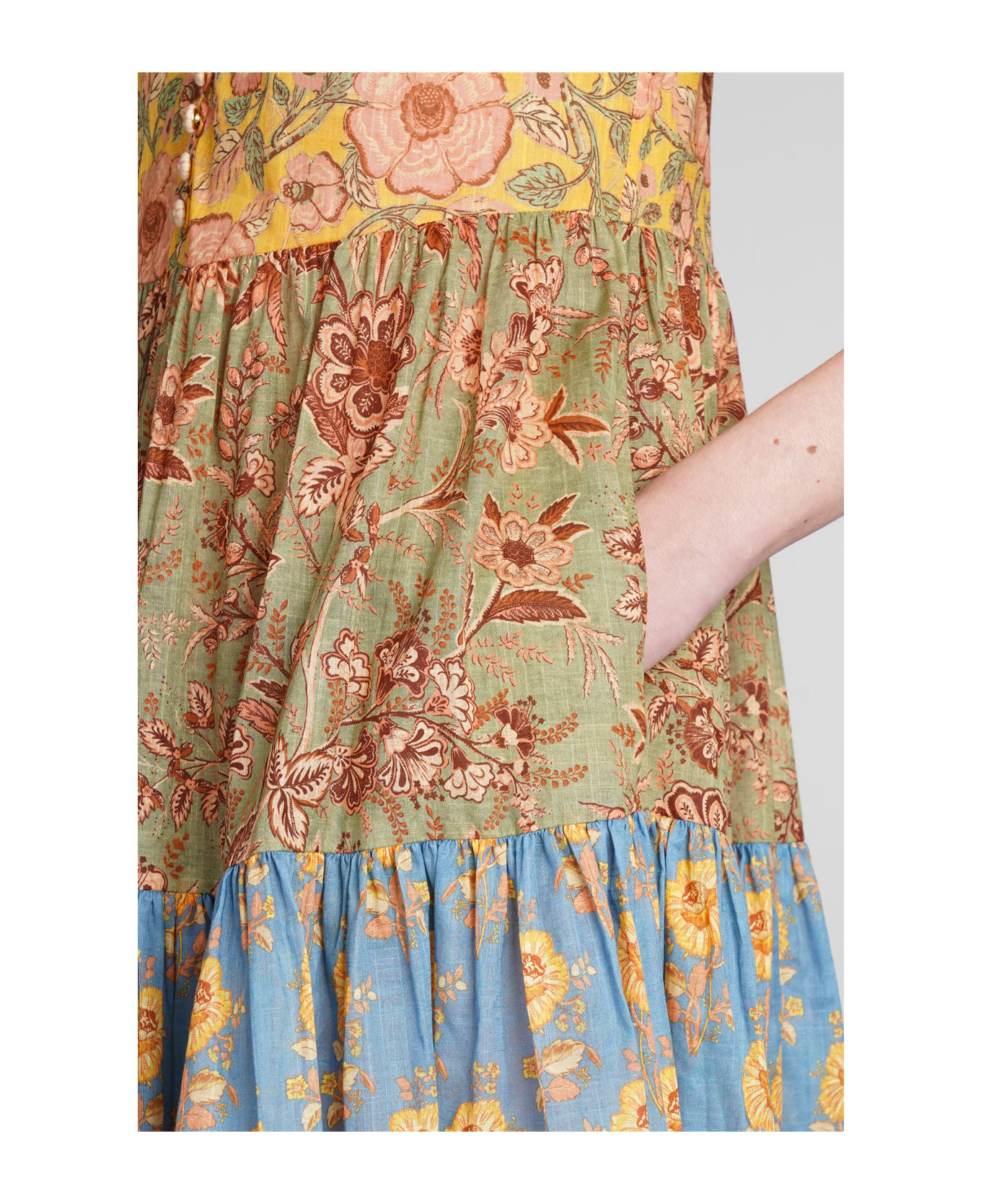 Zimmermann Dress In Multicolor Cotton - multicolor ワンピース＆ドレス