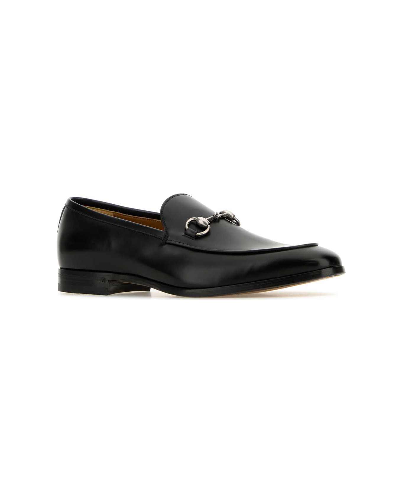 Gucci Black Leather Loafers - NERONERO