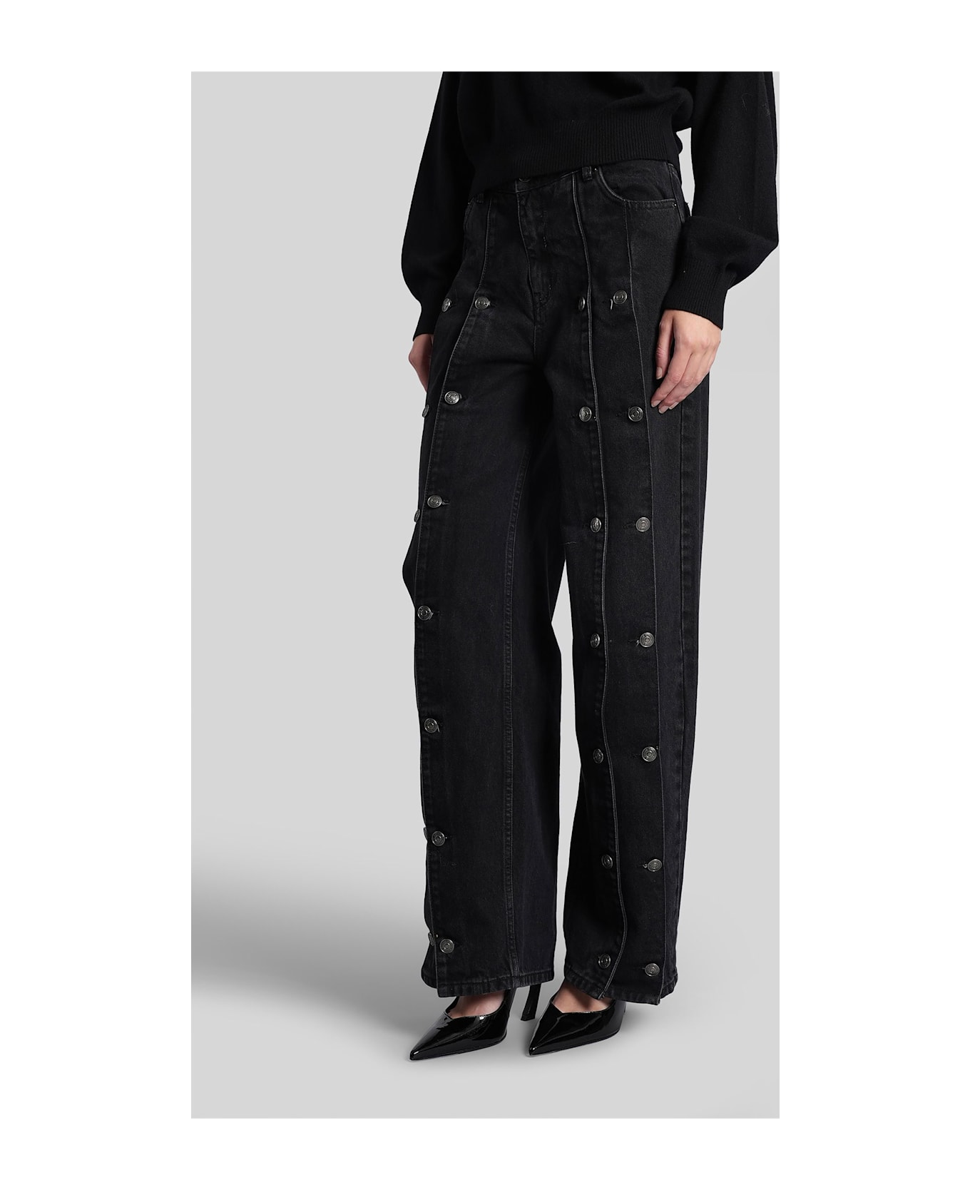 Rotate by Birger Christensen Jeans In Black Denim - black