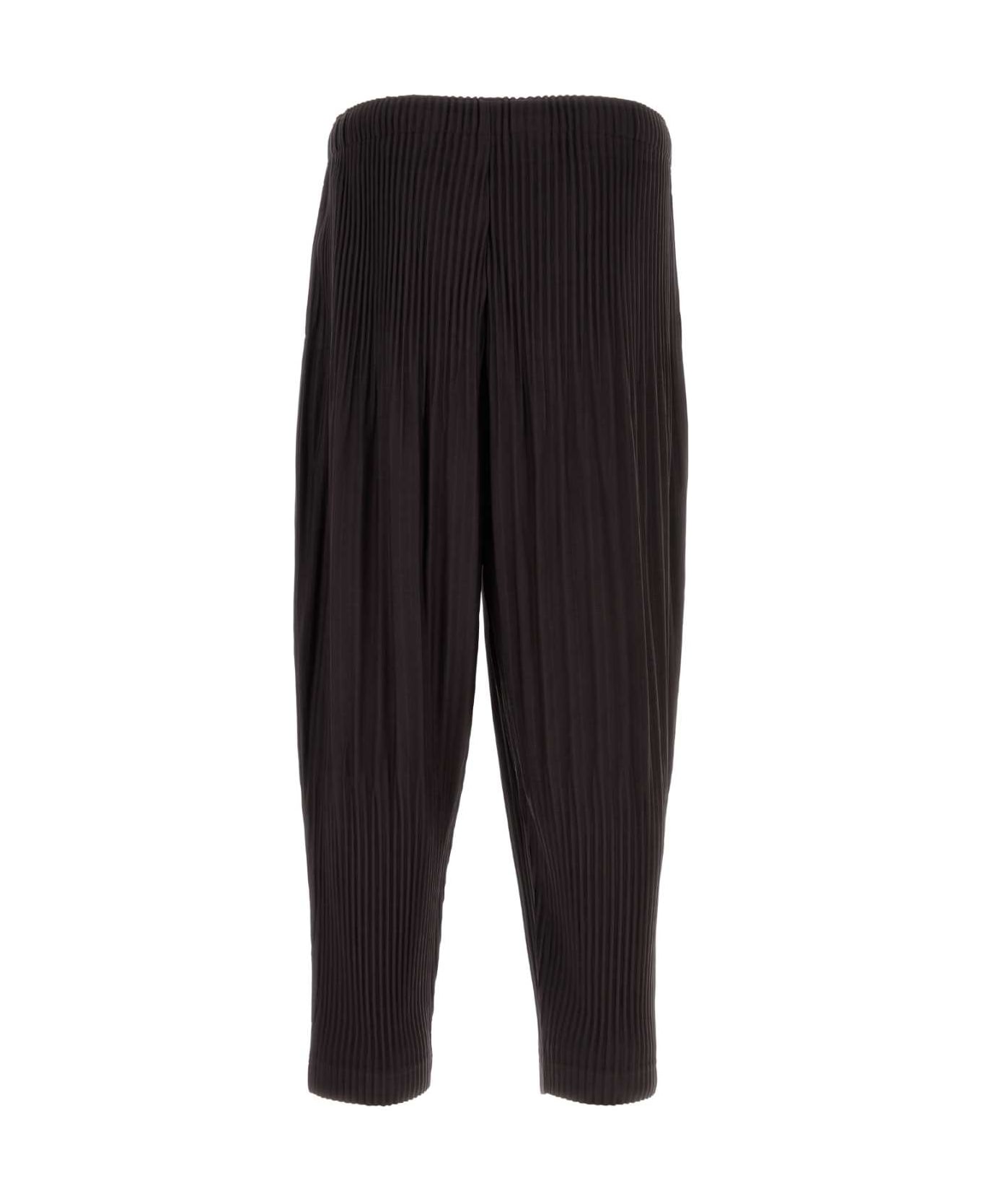 Homme Plissé Issey Miyake Aubergine Polyester Pant - PLUMVIOLET