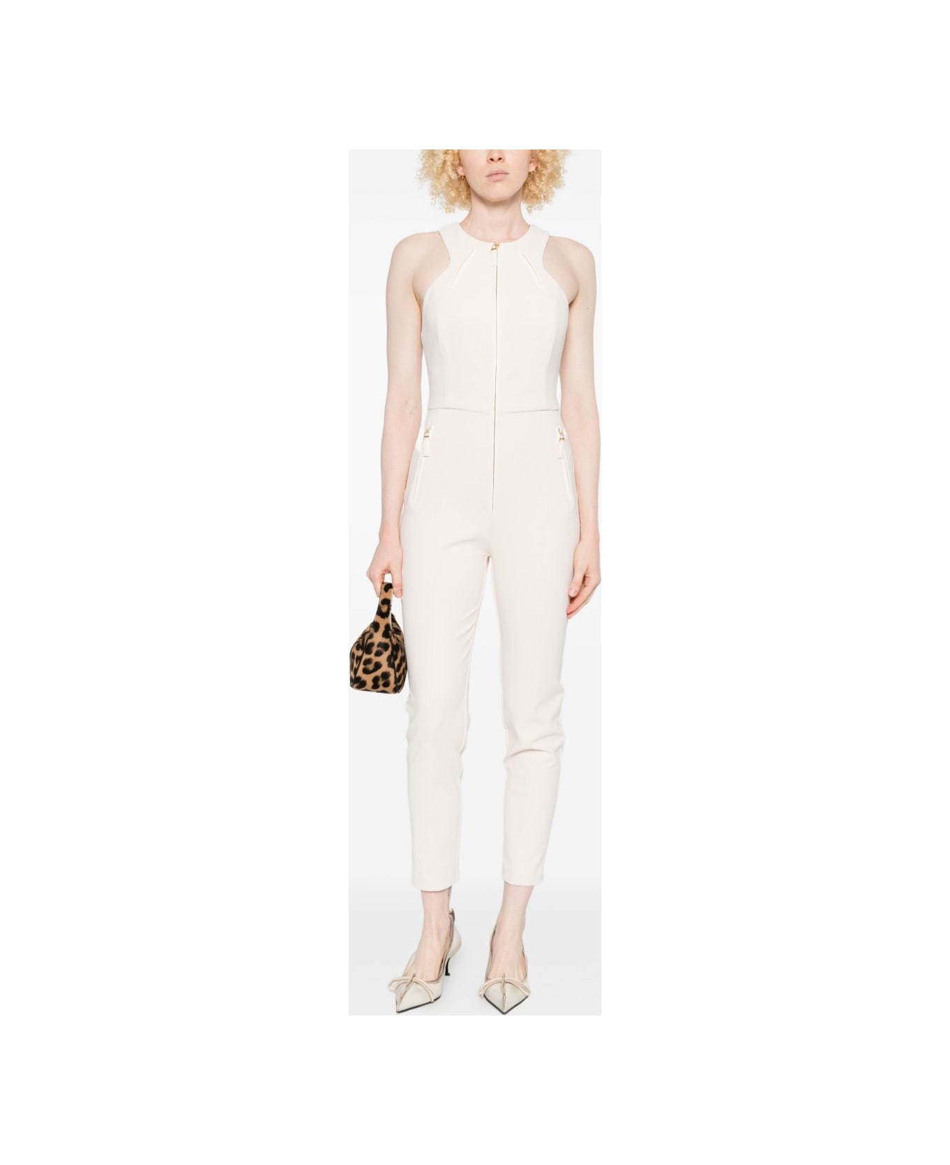 Elisabetta Franchi Sleeveless Jumpsuit - White