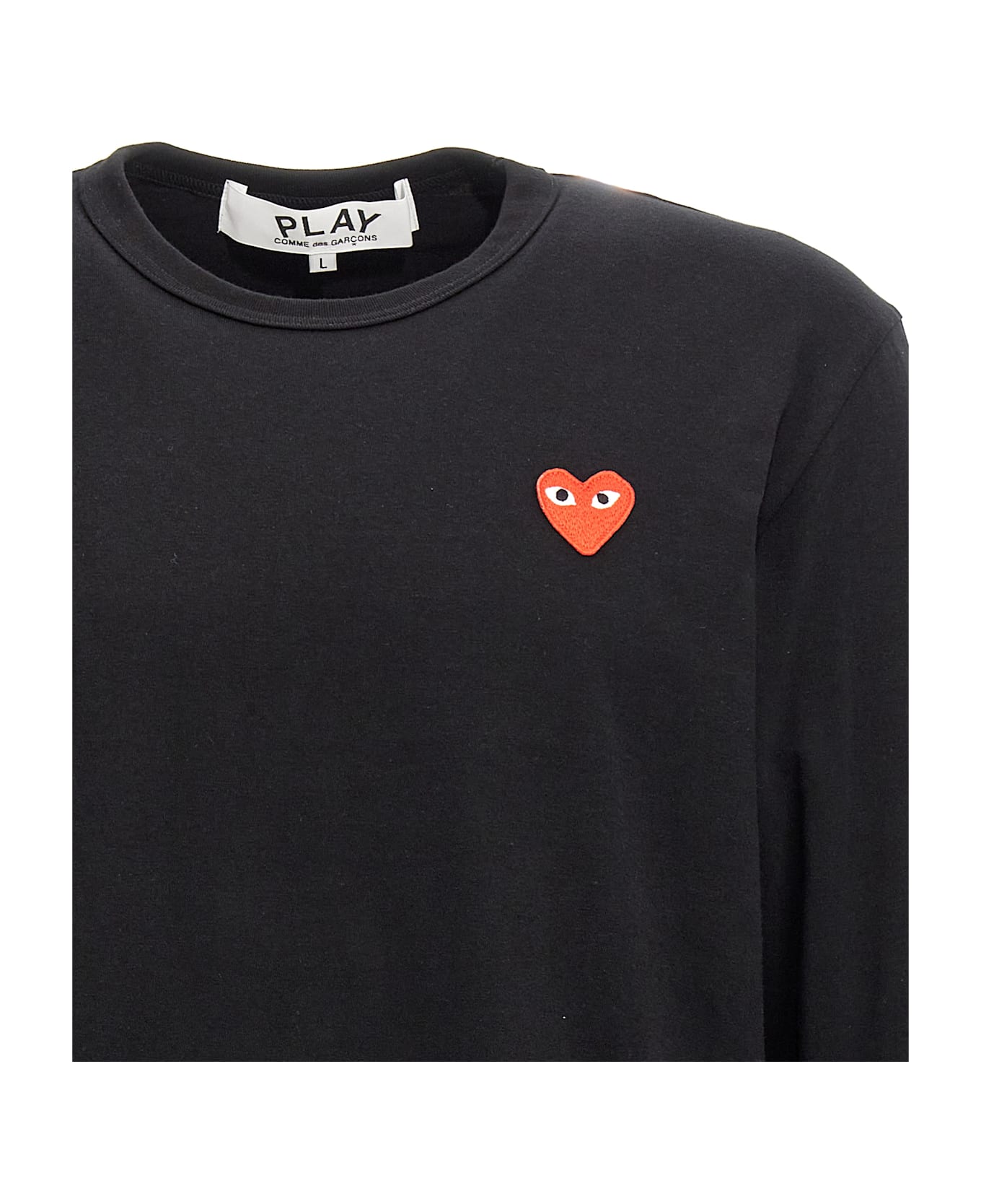 Comme des Garçons Play Logo Patch T-shirt - Black  