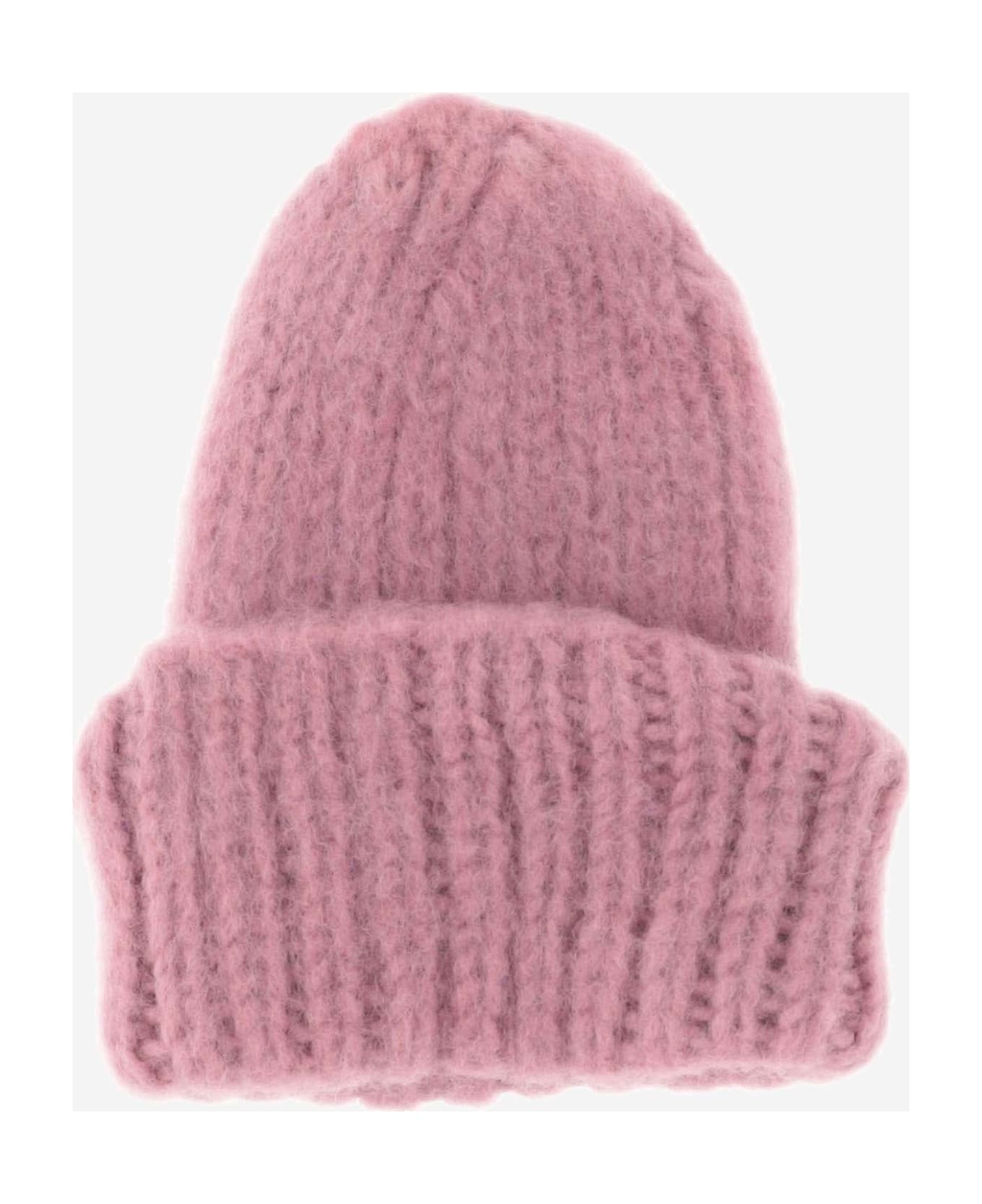 Myssy Wool Beanie Hat - Pink