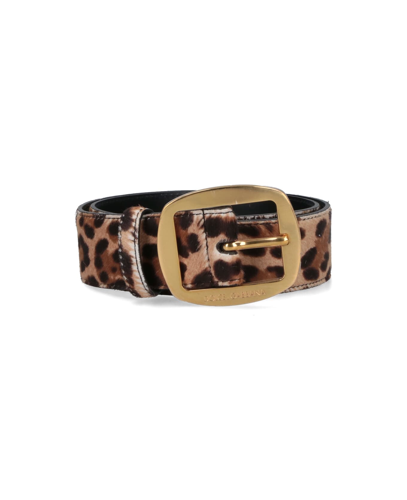Dolce 
Gabbana Animalier Printed Belt - Multicolor