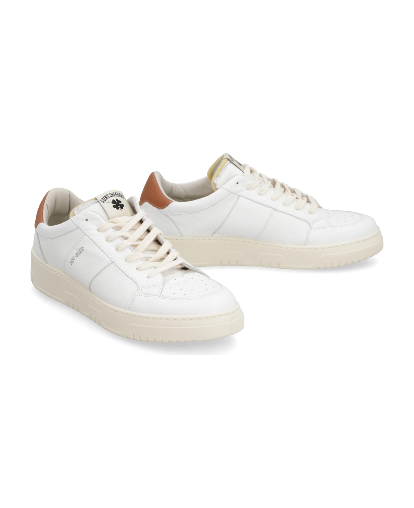 Saint Sneakers Golf Leather Low-top Sneakers - White/brown