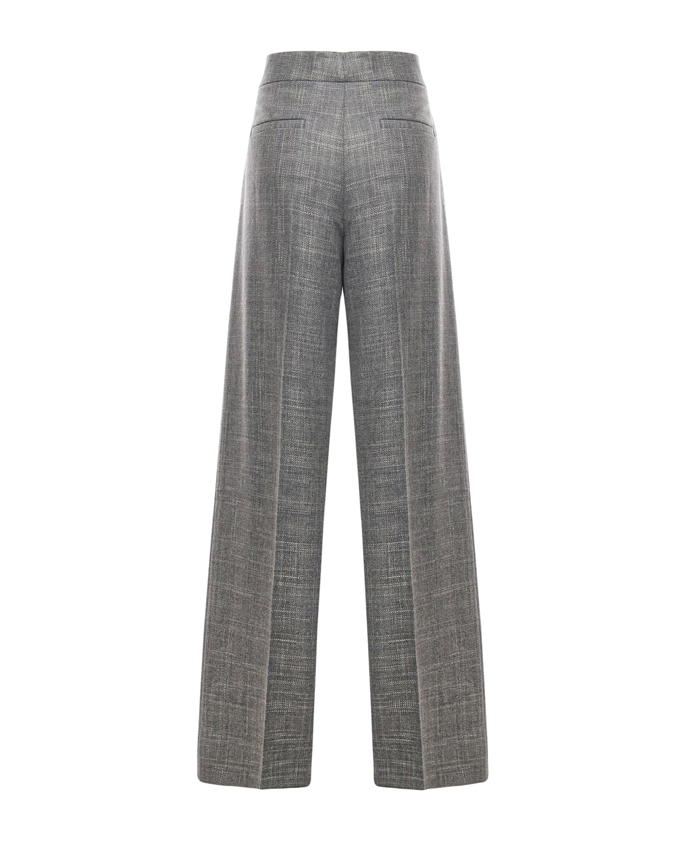 Genny Tailored Palazzo Trousers - Grey
