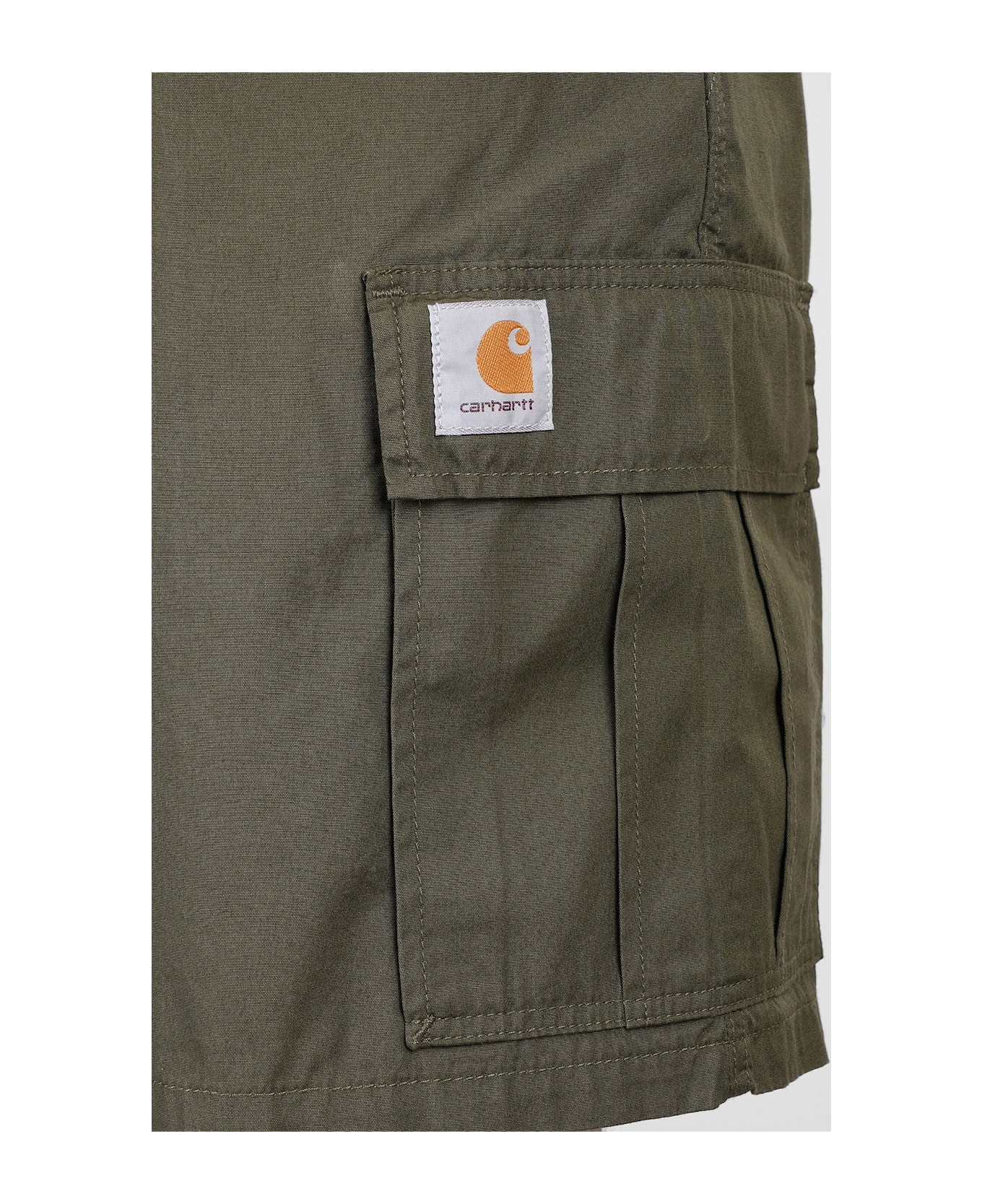 Carhartt Cole Cargo Short Shorts In Green Cotton - green