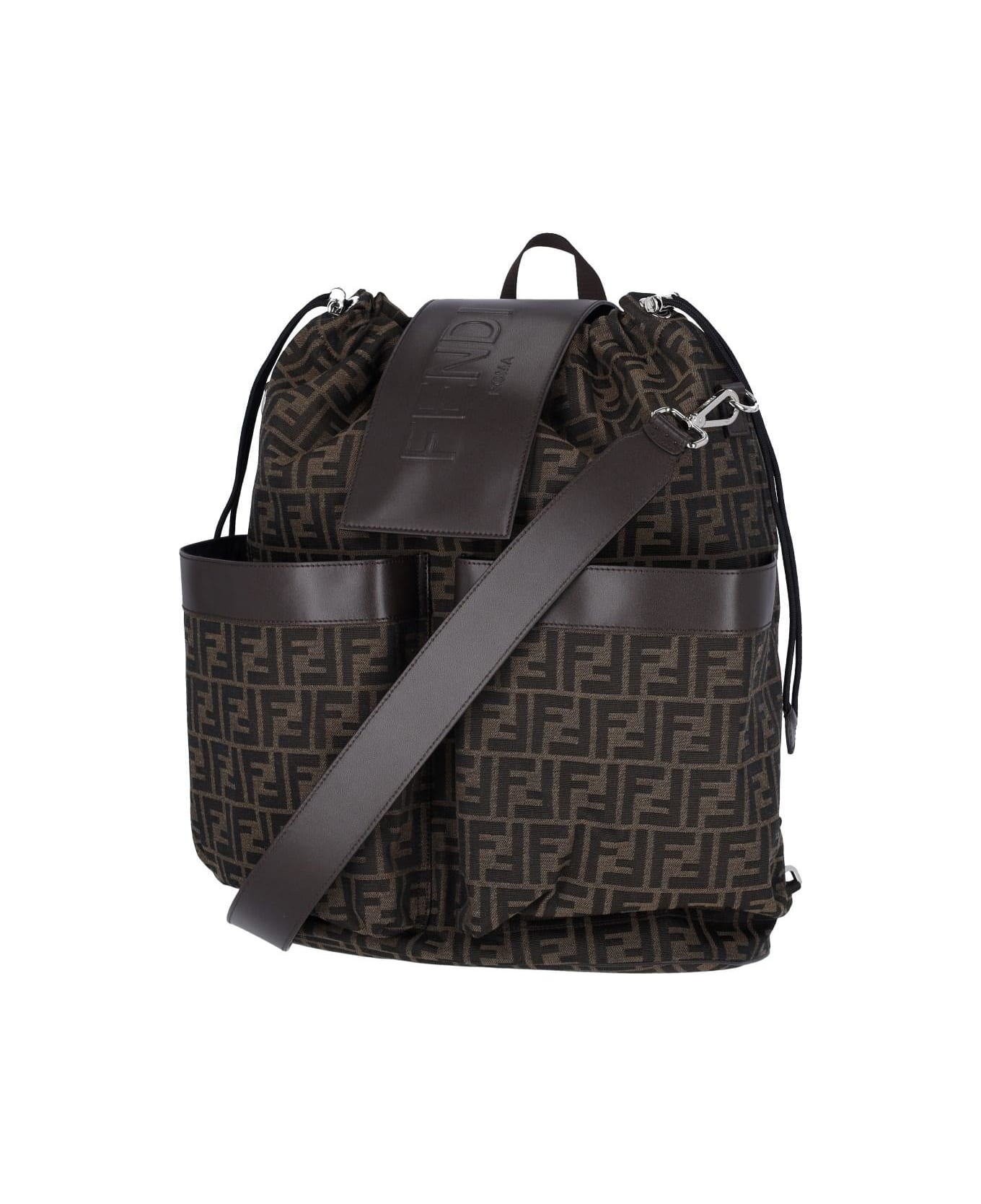 Fendi Strike Large Backpack - Brown バックパック
