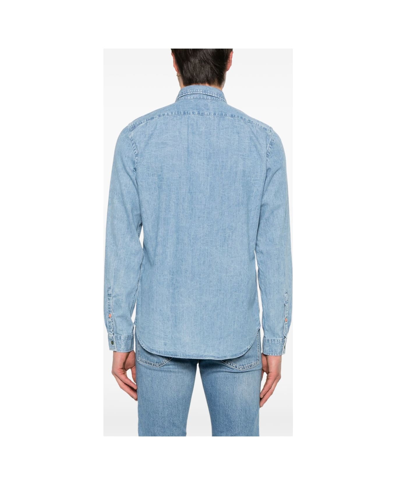 PS by Paul Smith Denim Cotton Shirt - Clear Blue