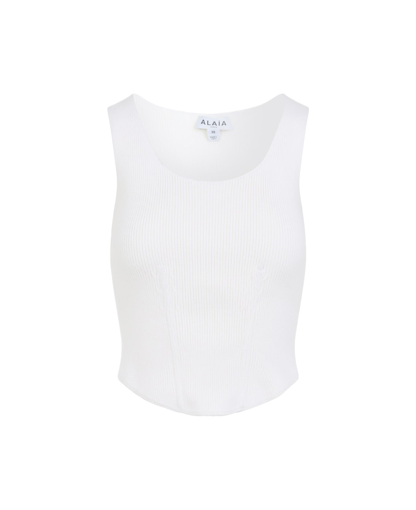 Alaia Alaïa Corset Top - Blanc Naturel
